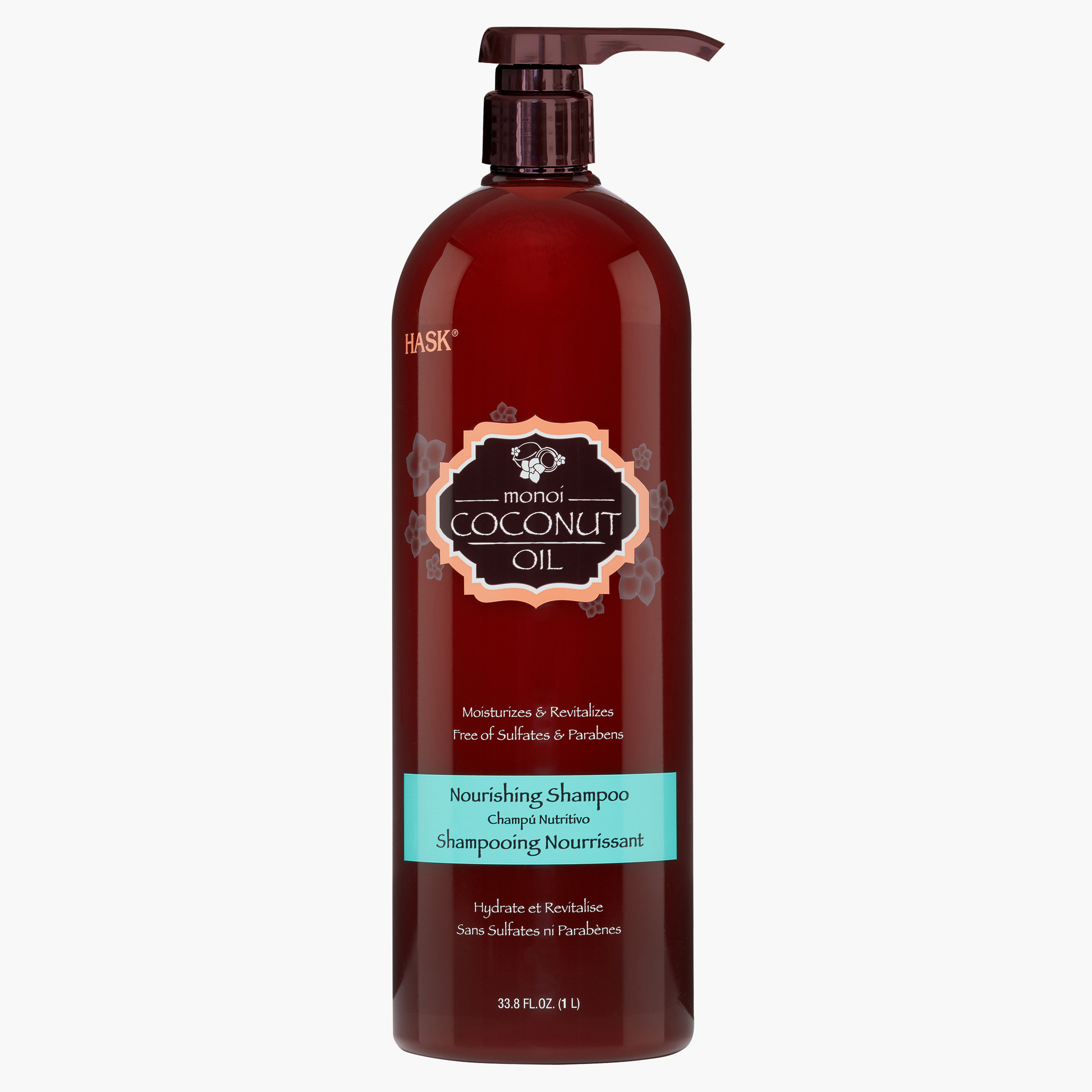 HASK Monoi Coconut Oil Nourishing Shampoo - 1 L-beautyandpersonalcare-hair-haircare-shampoos-image-1