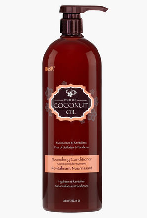 HASK Monoi Coconut Oil Nourishing Conditioner - 1 L-lsbeauty-haircare-conditioners-2