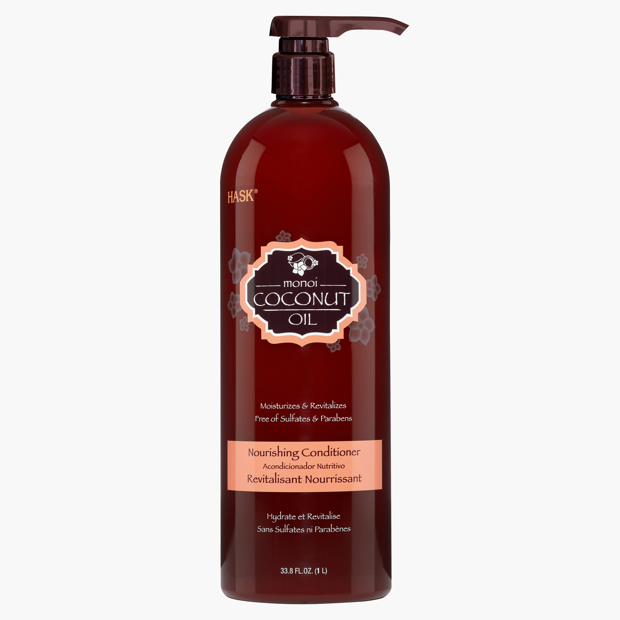 HASK Monoi Coconut Oil Nourishing Conditioner - 1 L-beautyandpersonalcare-hair-haircare-conditioners-image-1