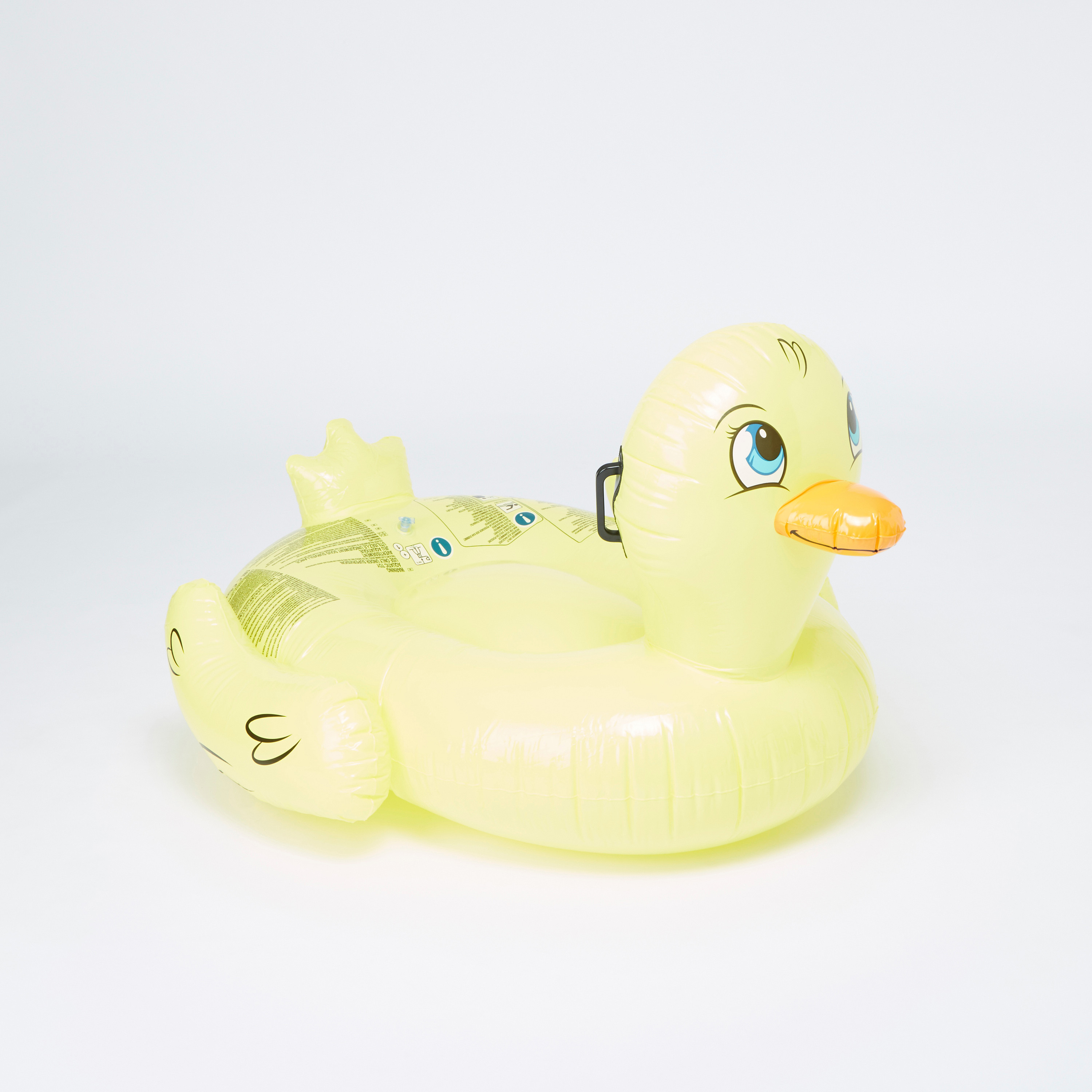 عوامة علي شكل بطة قابلة لنفخ بمقابض من بيست واي-toys-outdoor-poolandbeach-floatsandboats-image-1
