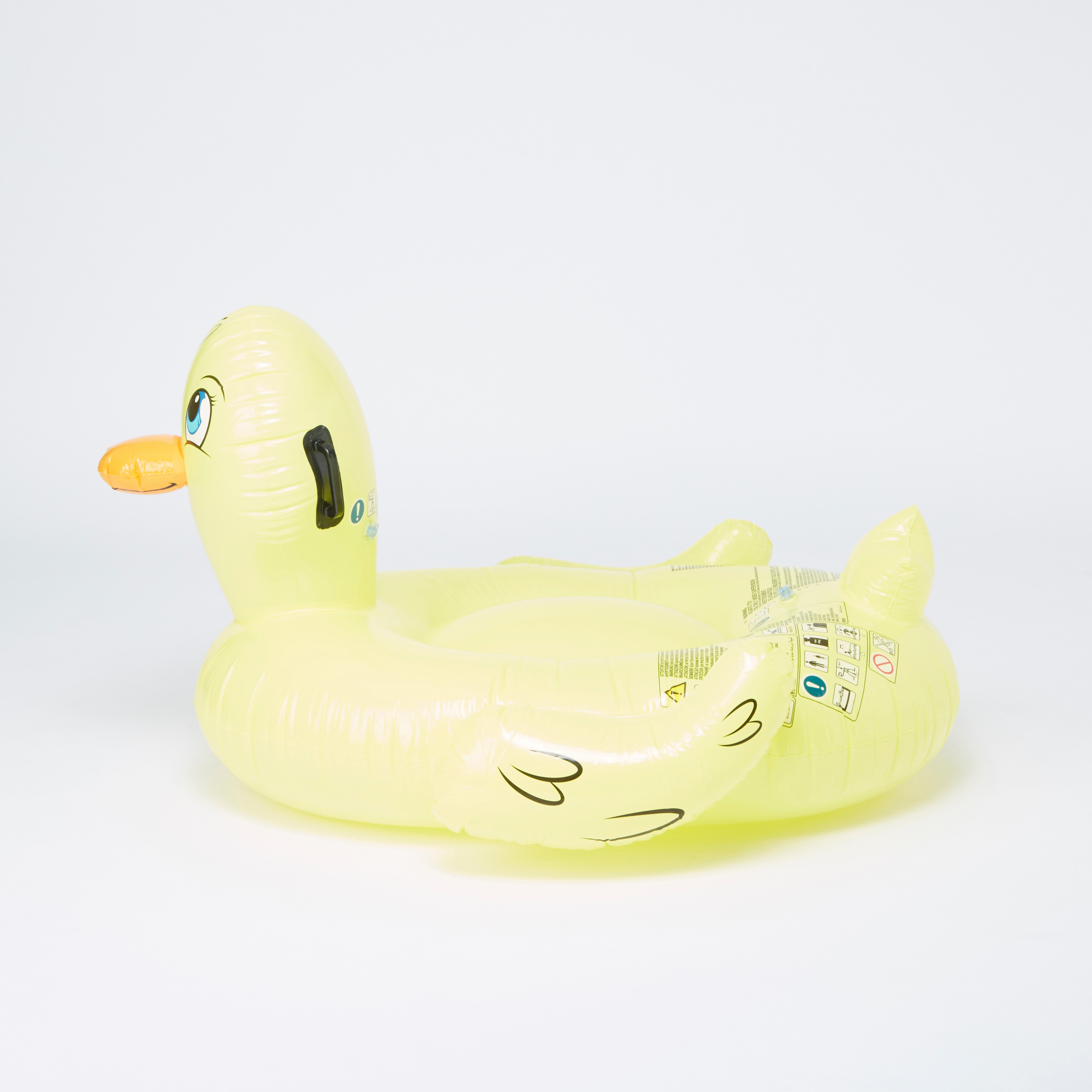 عوامة علي شكل بطة قابلة لنفخ بمقابض من بيست واي-toys-outdoor-poolandbeach-floatsandboats-image-2