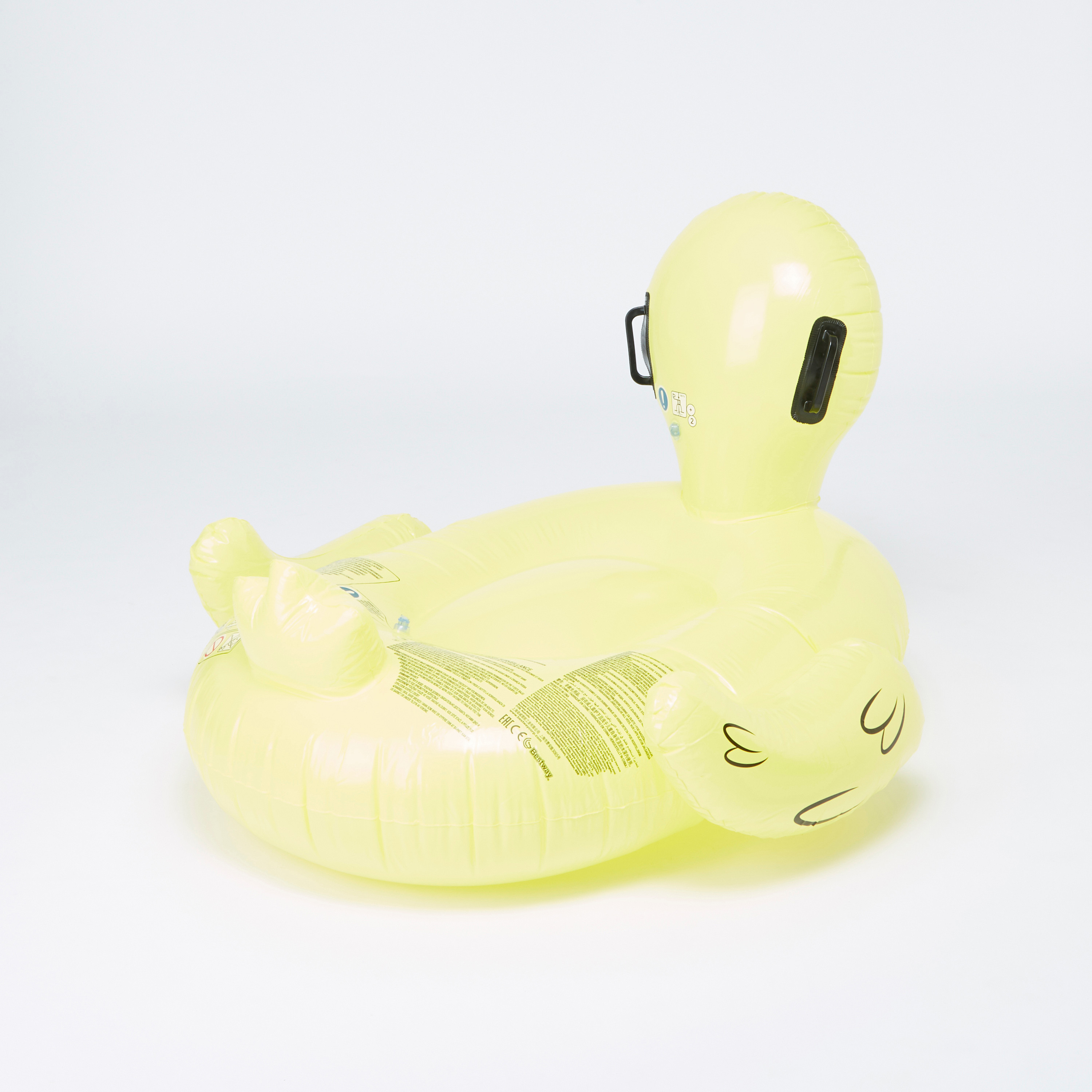 عوامة علي شكل بطة قابلة لنفخ بمقابض من بيست واي-toys-outdoor-poolandbeach-floatsandboats-image-4