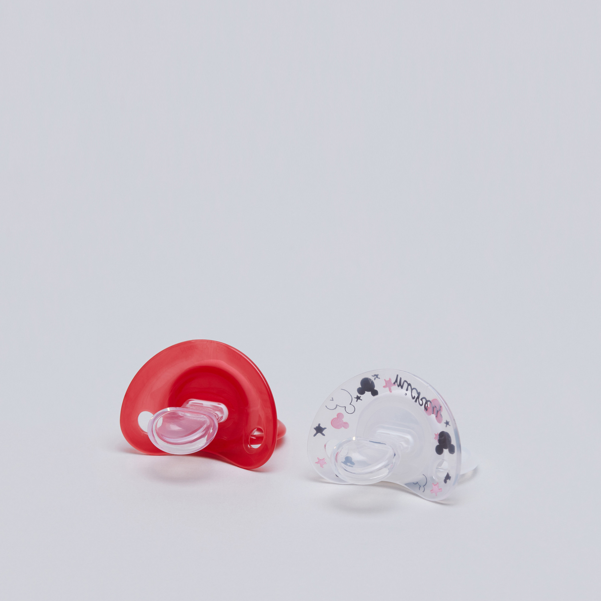 NUK Mickey Mouse and Minnie Mouse Printed Soother - Set of 2-baby-feeding-pacifiers-image-1