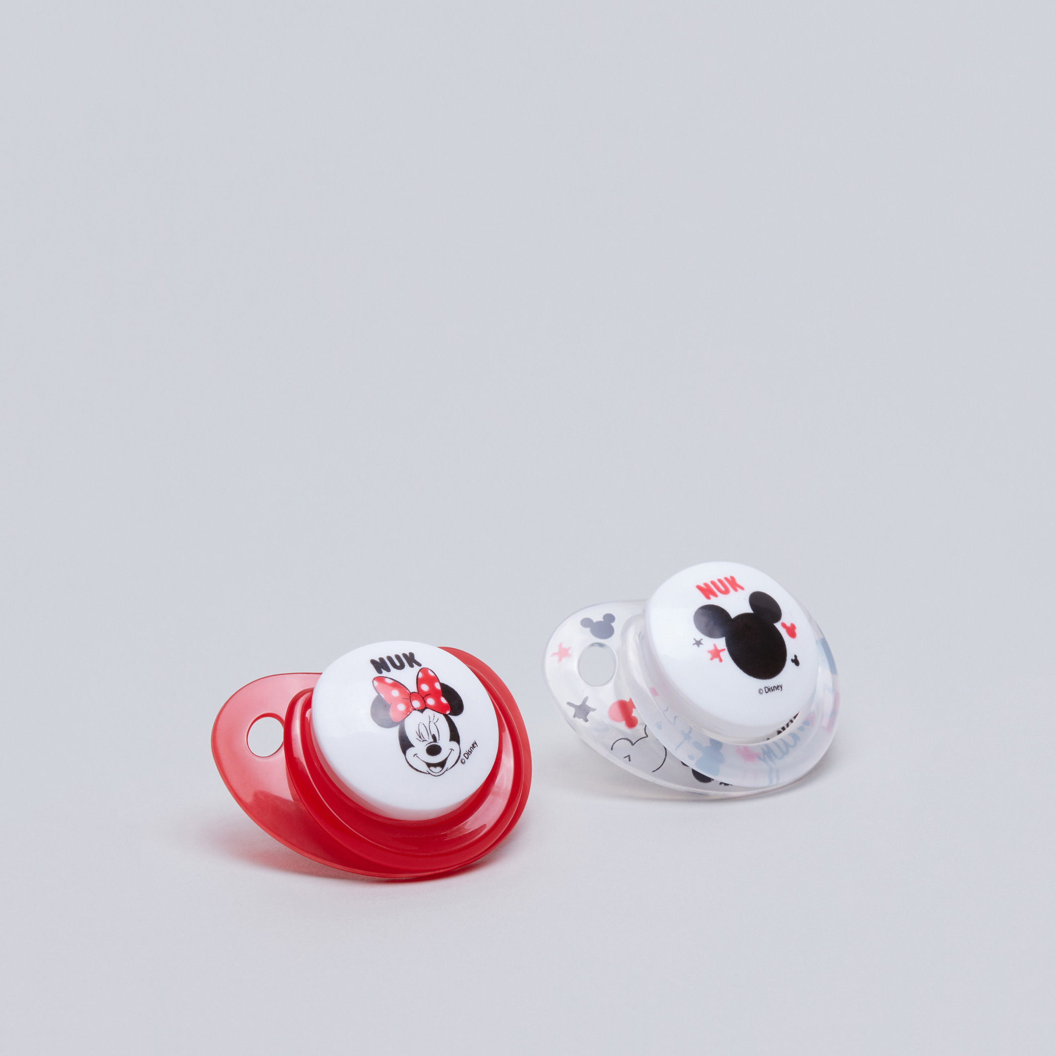 NUK Mickey Mouse and Minnie Mouse Printed Soother - Set of 2-baby-feeding-pacifiers-image-2