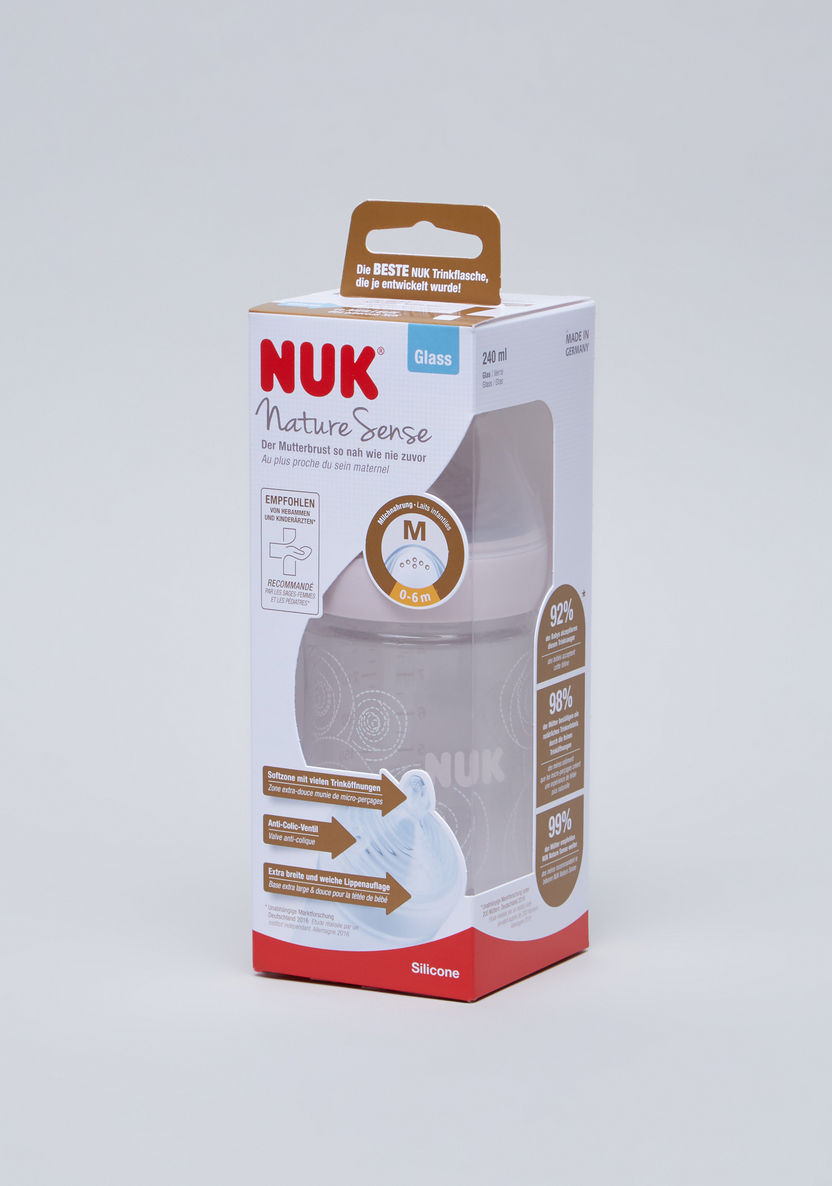 Buy NUK Nature Sense Printed Feeding Bottle 240 ml Online