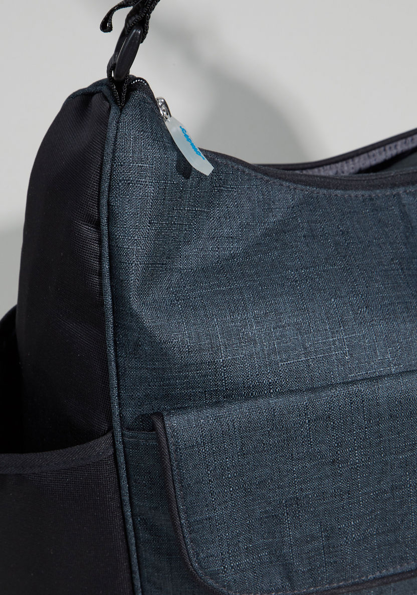 Juniors Textured Nursery Bag with Zip Closure-Diaper Bags-image-2