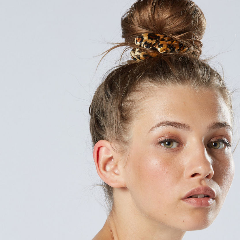 Sasha Leopard Printed Hair Tie-Hair Accessories-image-0