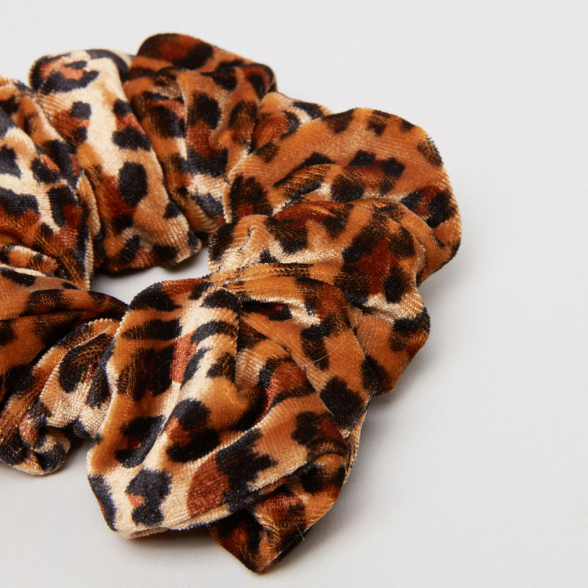Sasha Leopard Printed Hair Tie-Hair Accessories-image-2