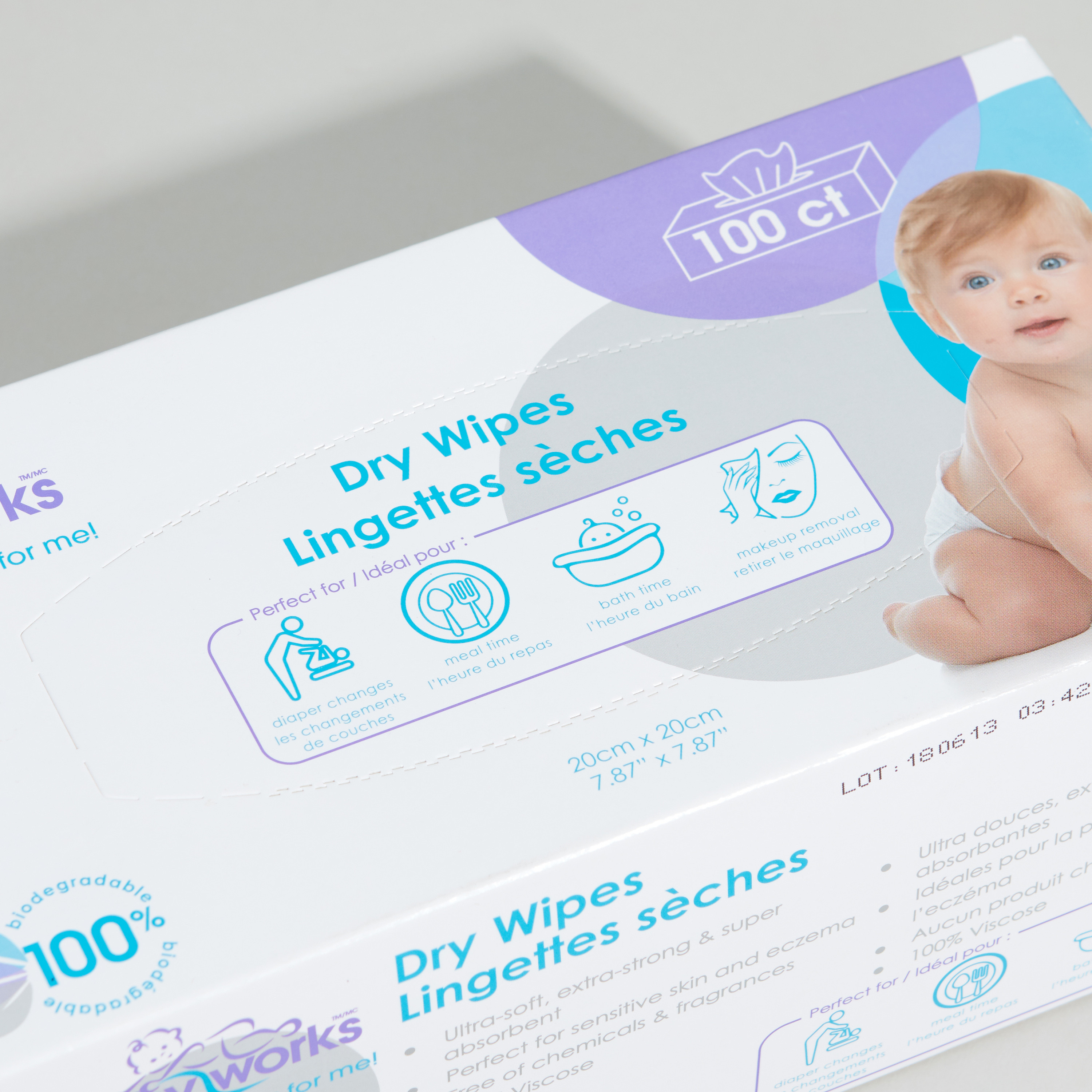 Baby works dry store wipes