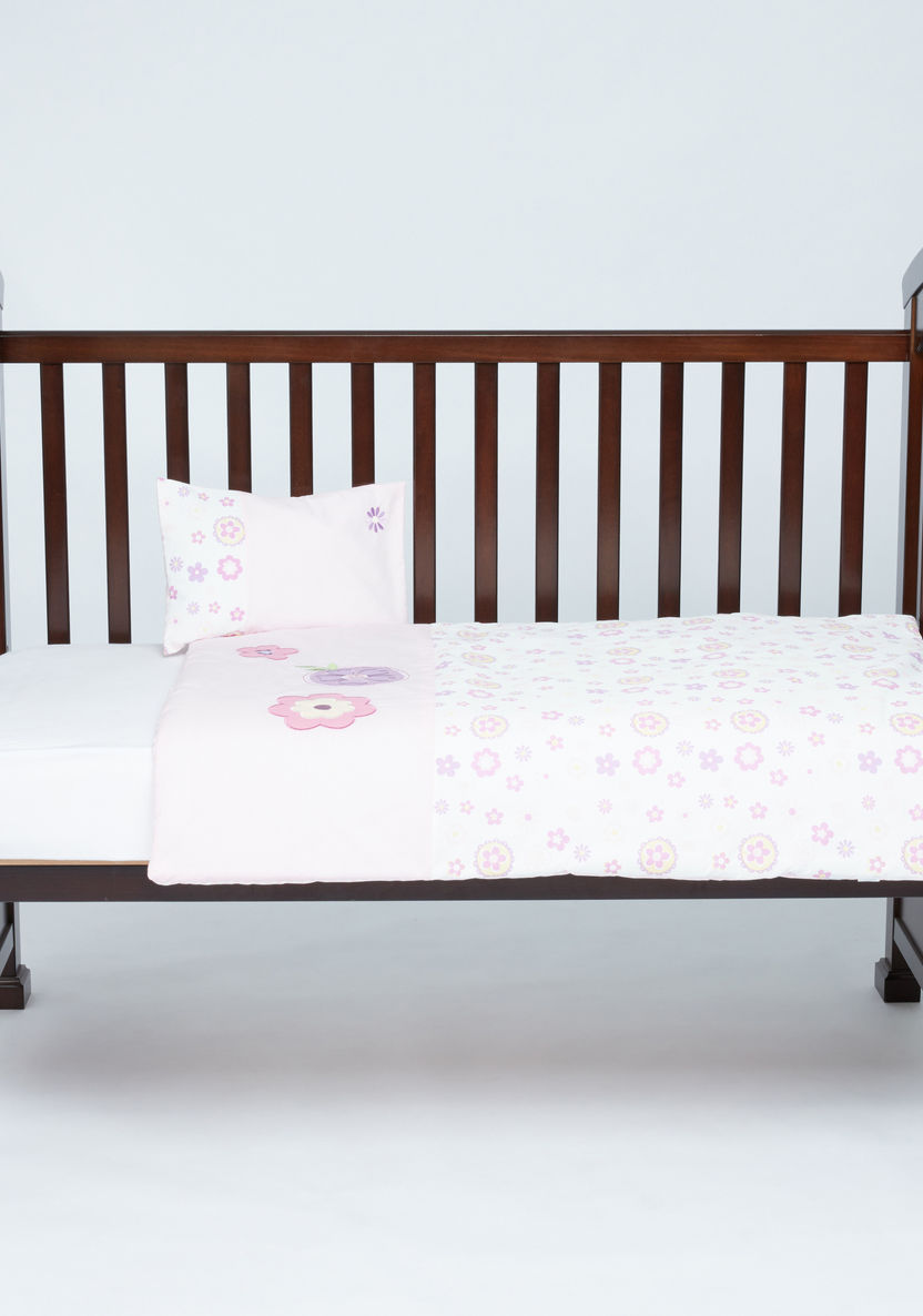 Juniors Flower Printed 2-Piece Comforter Set-Baby Bedding-image-1