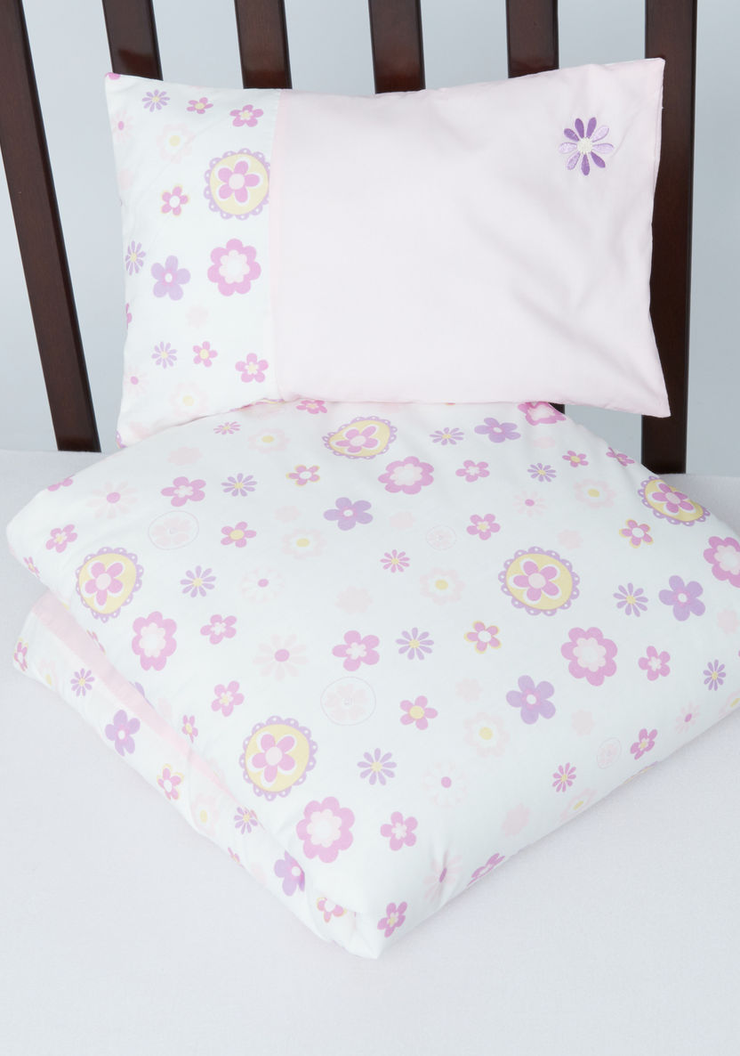 Juniors Flower Printed 2-Piece Comforter Set-Baby Bedding-image-3