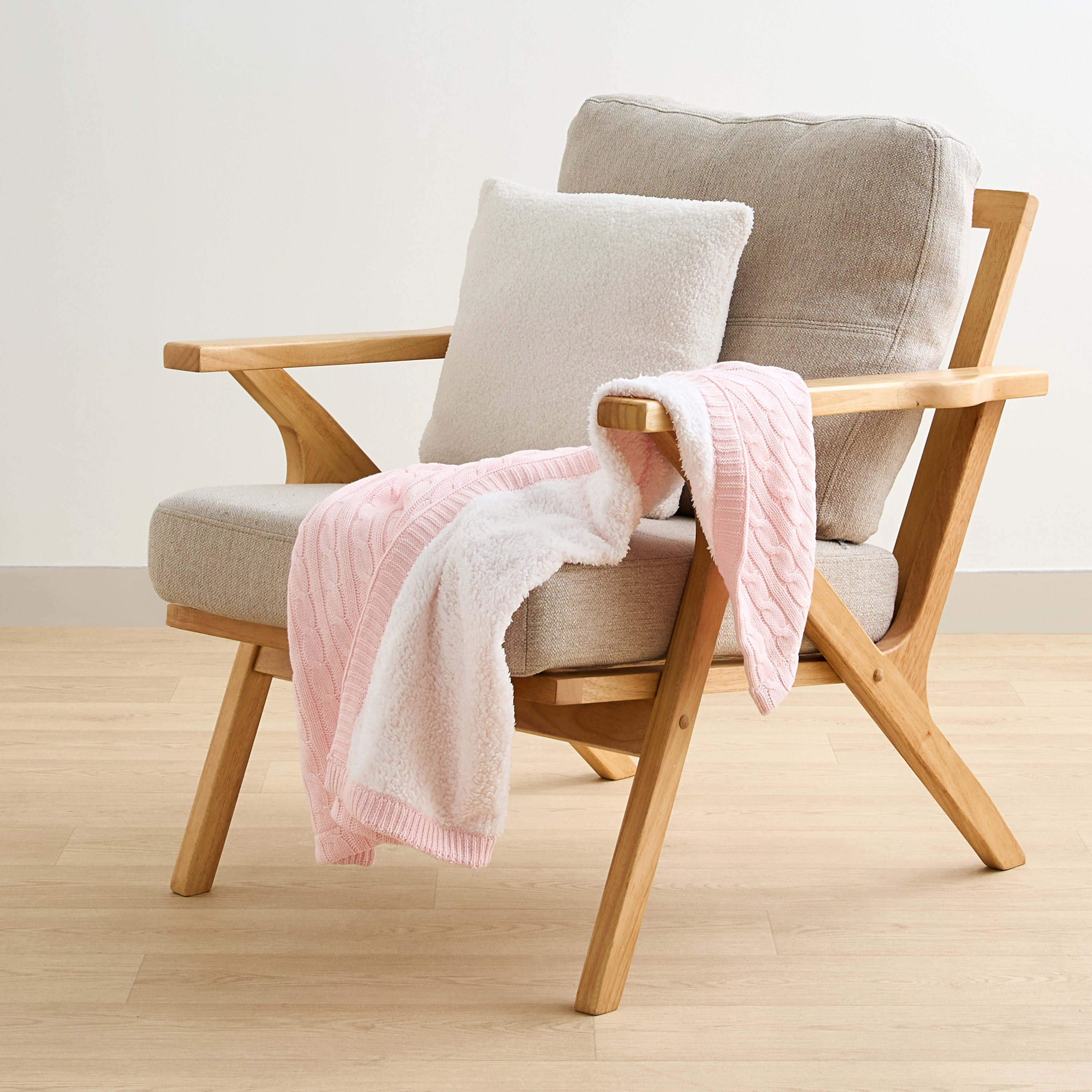 Juniors Knitted Sherpa Blanket - 76x100 cms-baby-nursery-blanketsandswaddles-blanketsandquilts-image-2