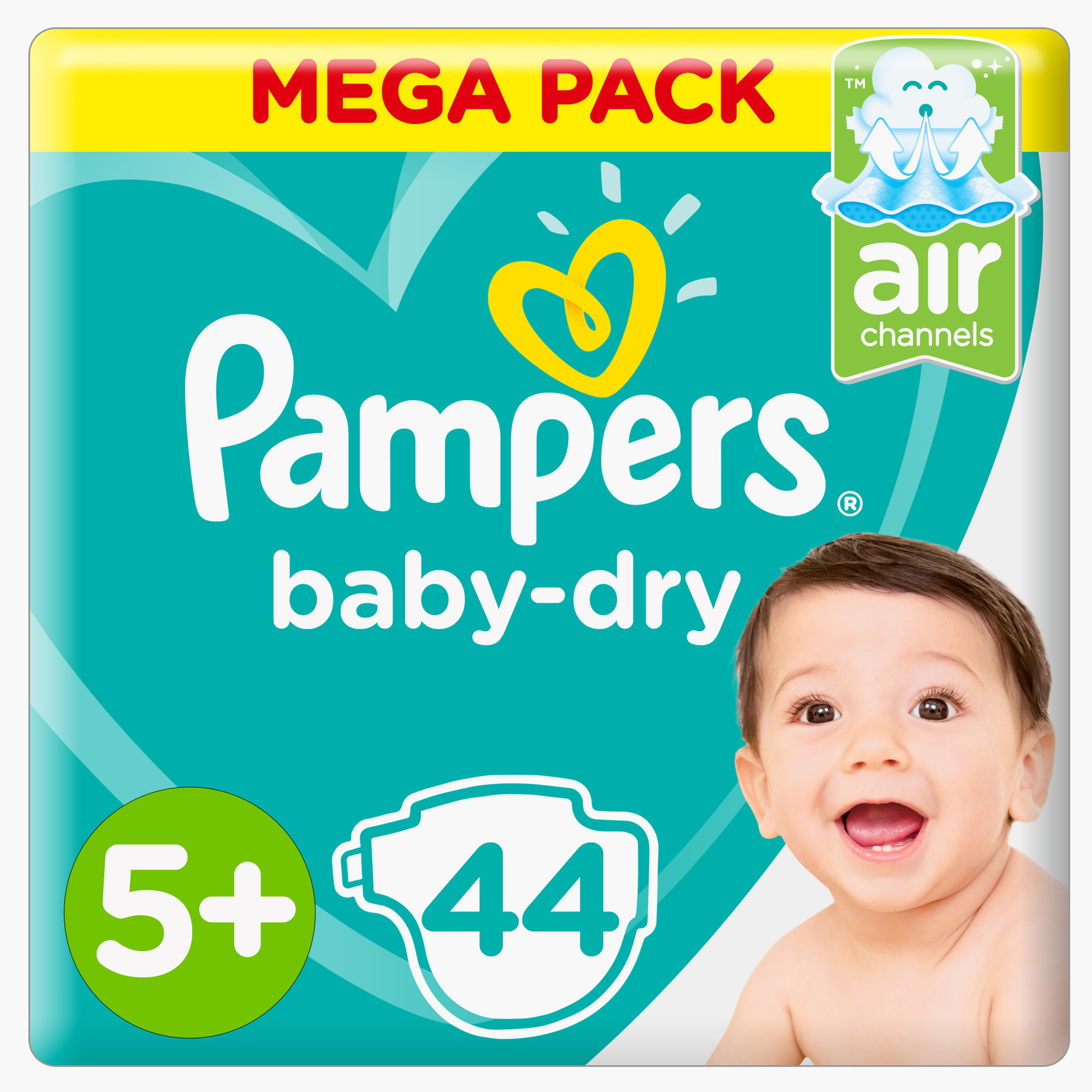 Pampers 5+ 44-Piece Diaper 12-17 kgs-baby-diapering-diapers-image-1