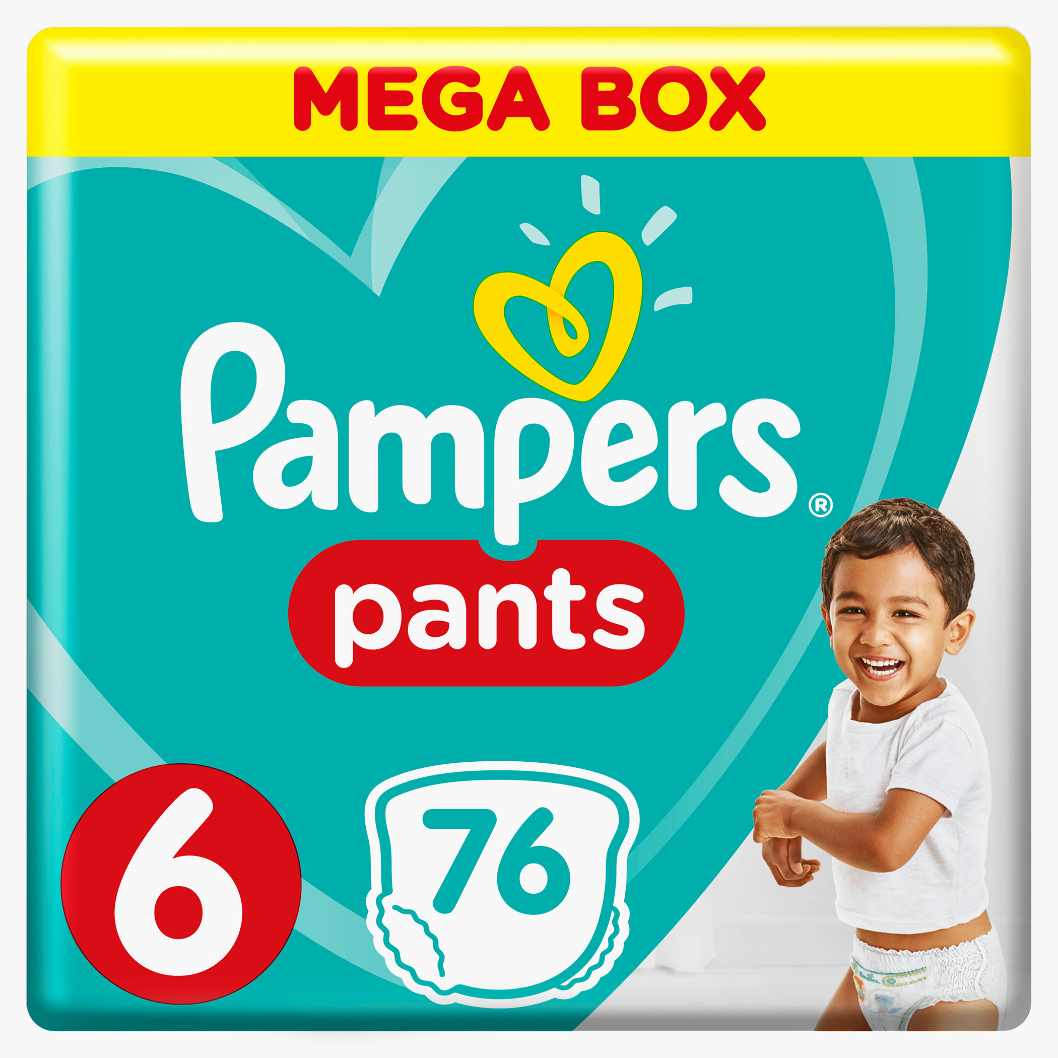 حفاضات بناطيل بامبرز كبيرة مقاس 6 من 16+ كجم صندوق ب 76 قطعة-CP_Promo_Code_Excluded-image-1