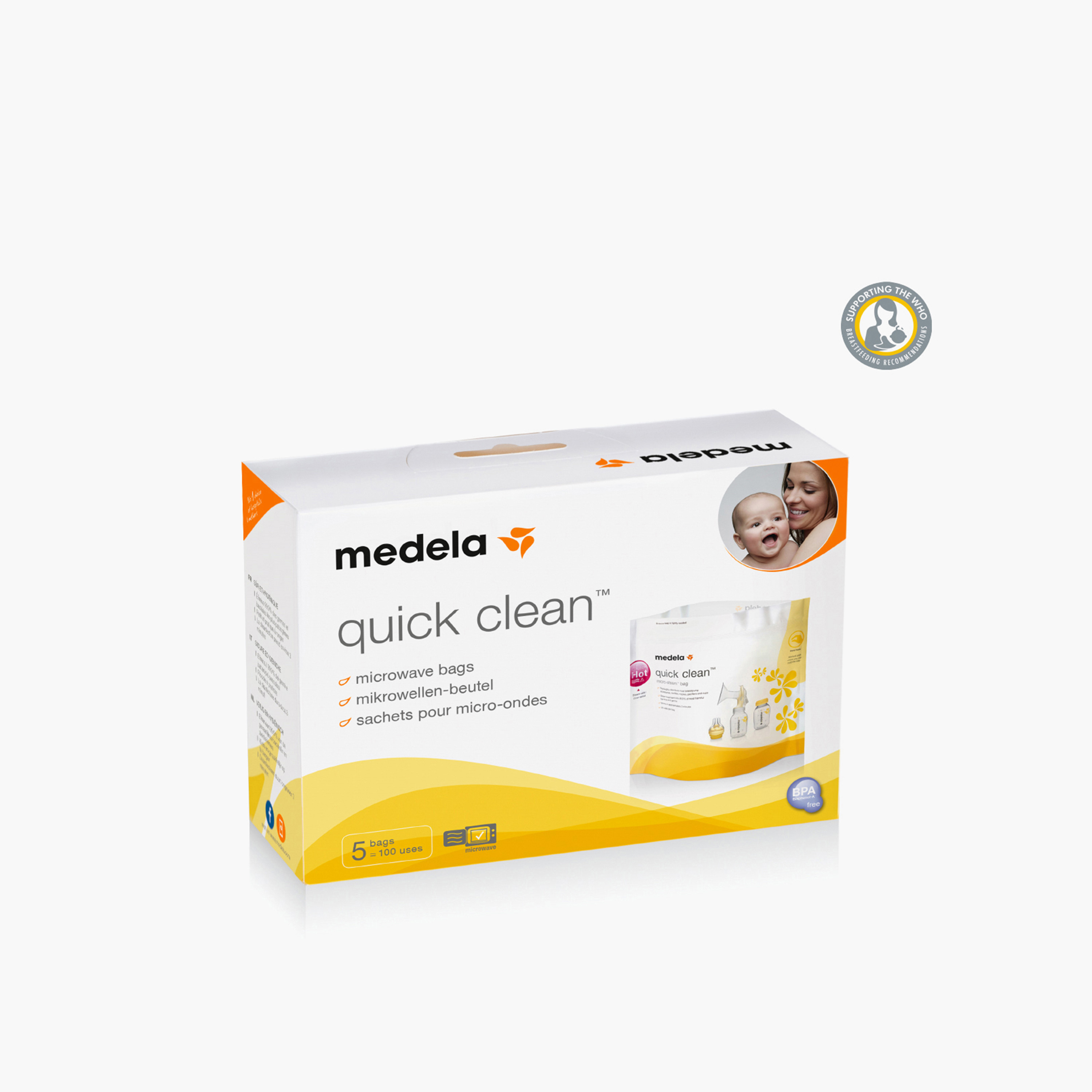 أكياس تعقيم فوري للميكروويف من ميديلا - طقم من خمس قطع.-baby-feeding-sterilizersandwarmers-image-7