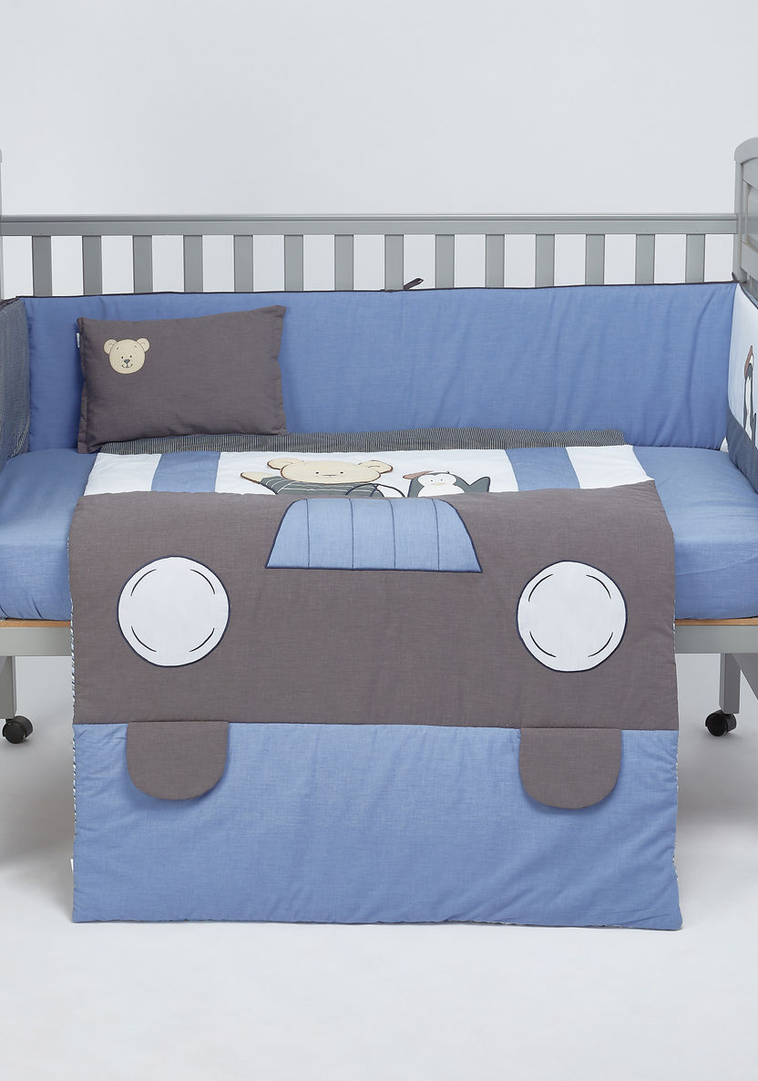 Juniors 5-Piece Car Printed Comforter Set-Baby Bedding-image-0