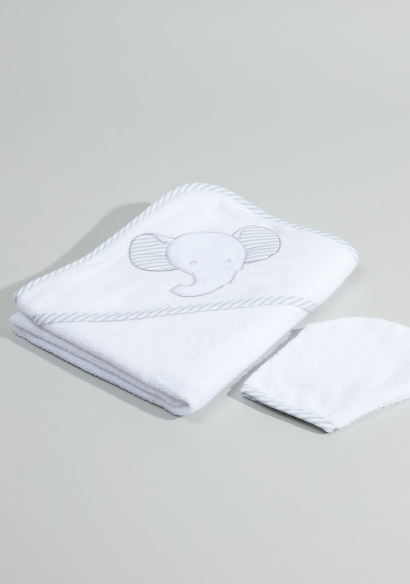 Hooded Towel with Mittens -75x90 cms-Towels and Flannels-image-0
