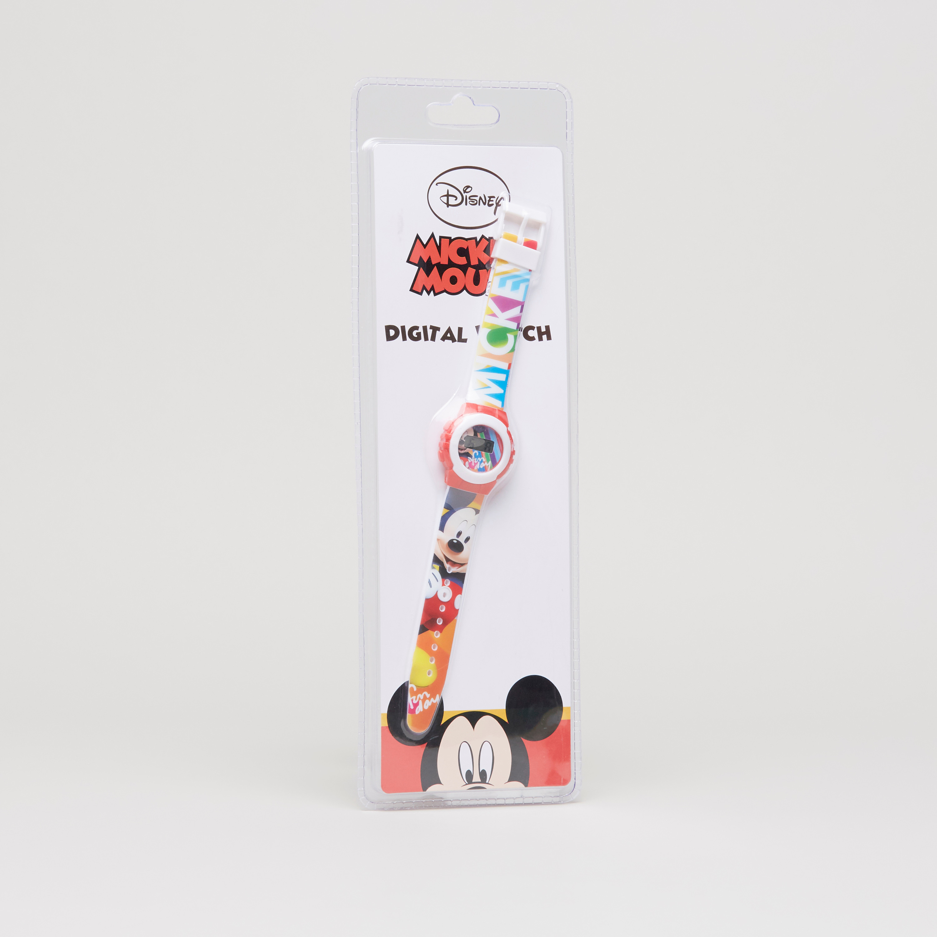 Buy Mickey Mouse Printed Digital Watch with Pin Buckle Closure Online Mothercare Bahrain