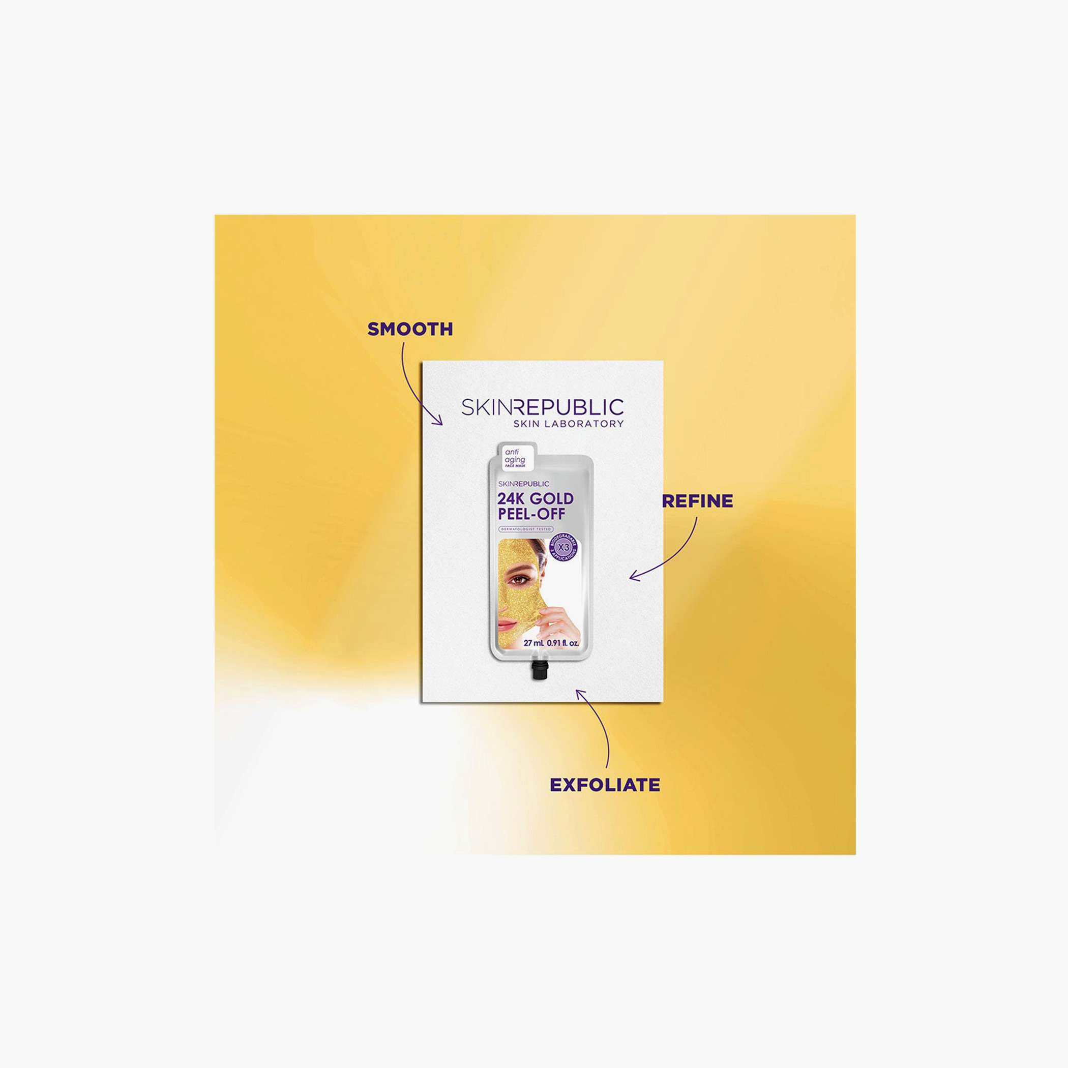 Skin Republic 24K Gold Peel-Off Anti Aging Face Mask Sheet 27 ml (3 Applications)-beautyandpersonalcare-kbeauty-skin-masks-masksandpeels-image-3