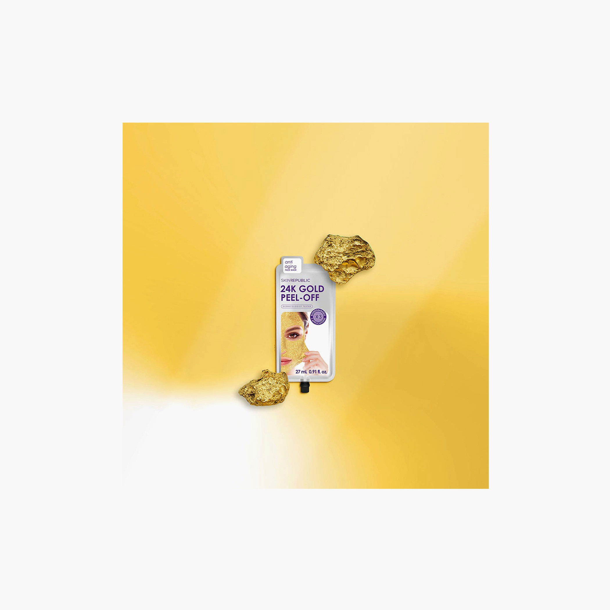 Skin Republic 24K Gold Peel-Off Anti Aging Face Mask Sheet 27 ml (3 Applications)-beautyandpersonalcare-kbeauty-skin-masks-masksandpeels-image-5