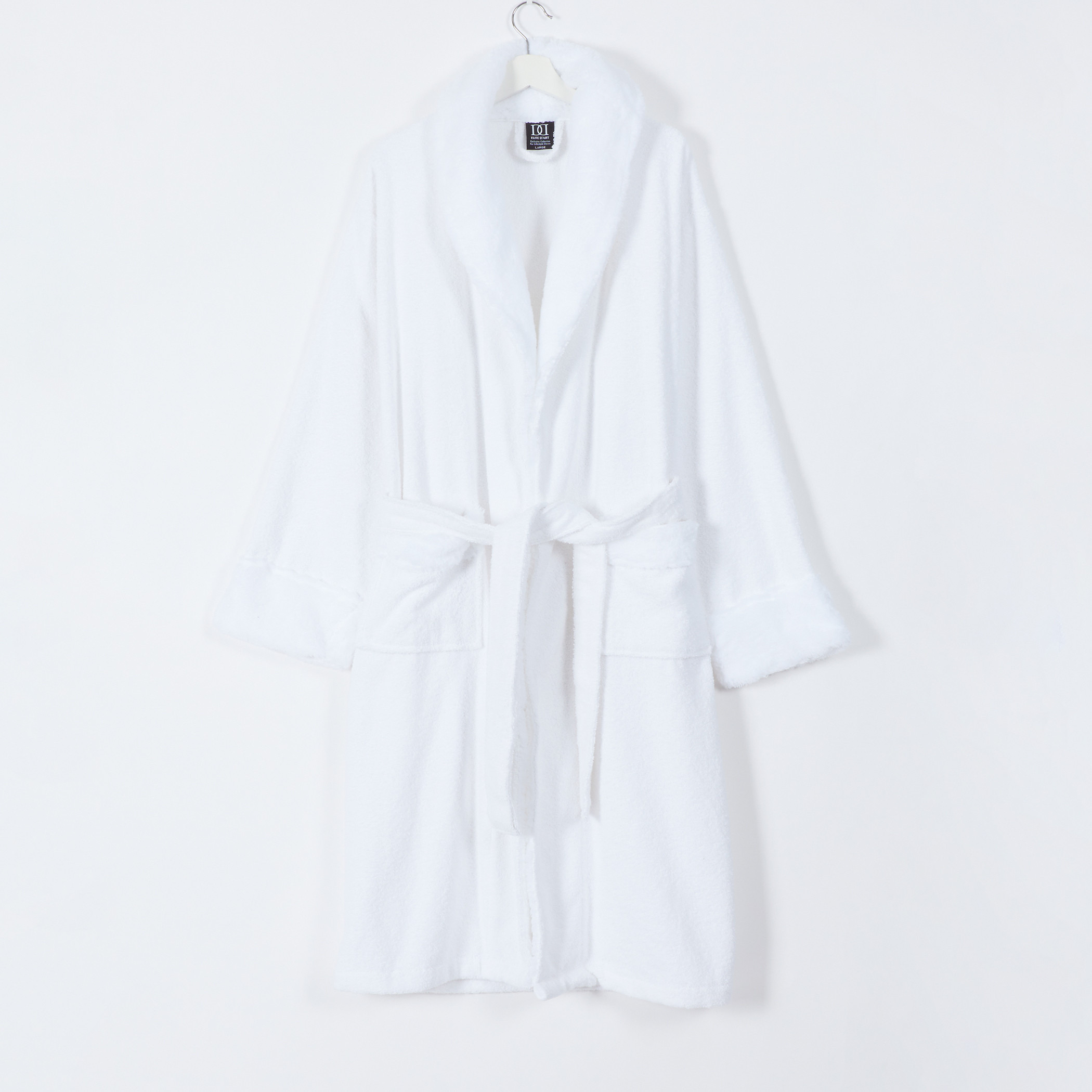 روب حمام بأكمام طويلة ورباط مولينا مقاس أل-household-bathandlaundry-bathlinen-bathrobesandslippers-bathrobes-image-2