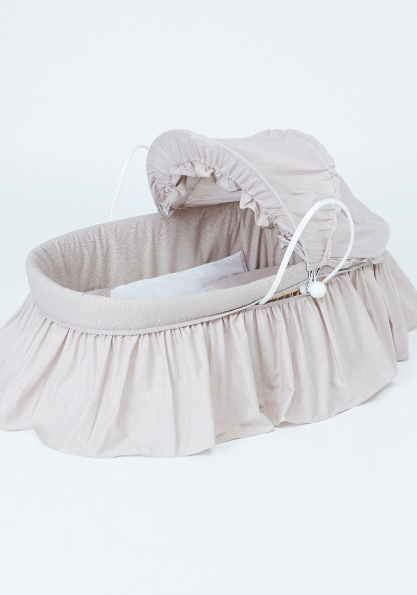 Cambrass Moses Basket with Frill Detail-Moses Baskets-image-0