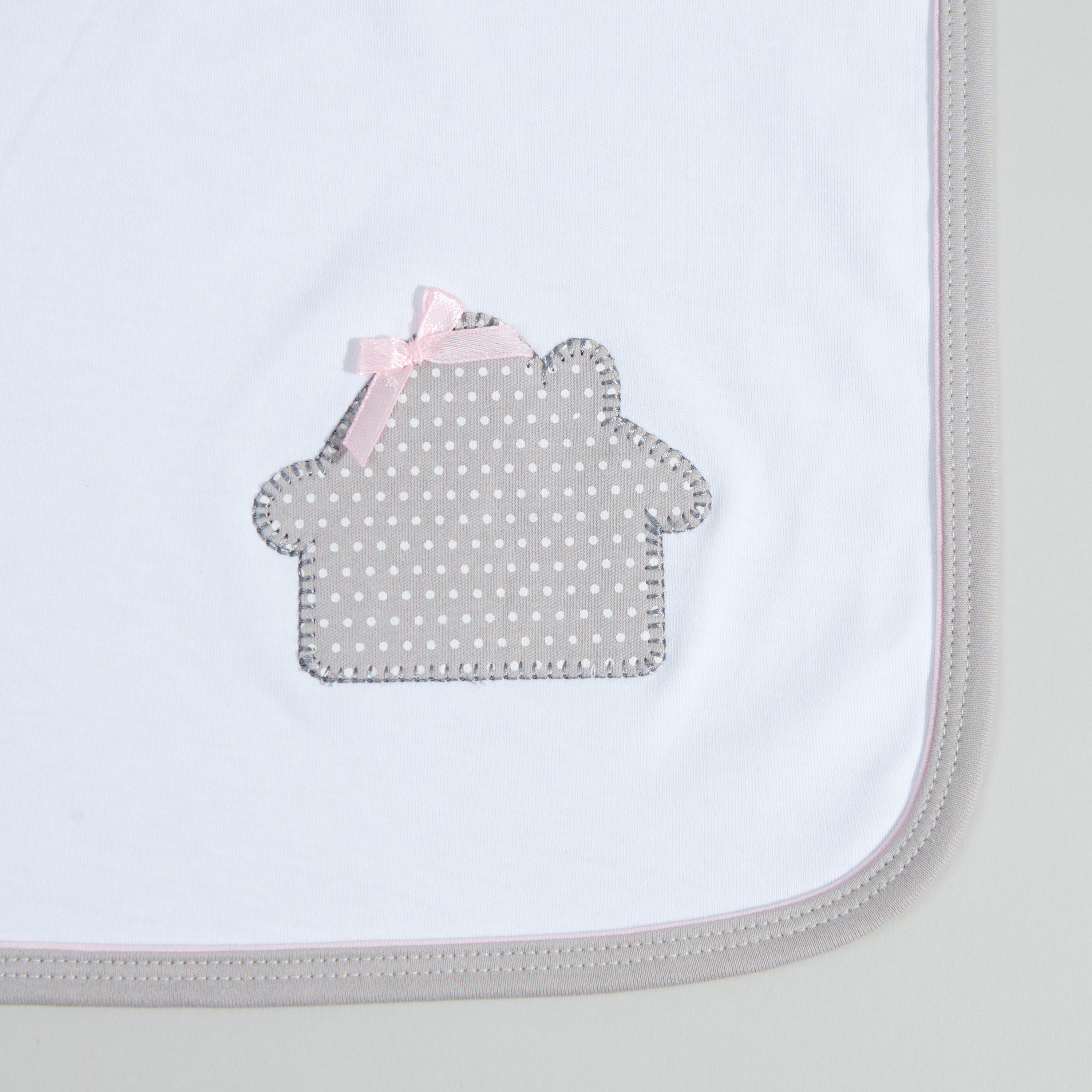 Juniors House Applique Receiving Blanket - 80x80 cms-baby-nursery-blanketsandswaddles-blanketsandquilts-image-3