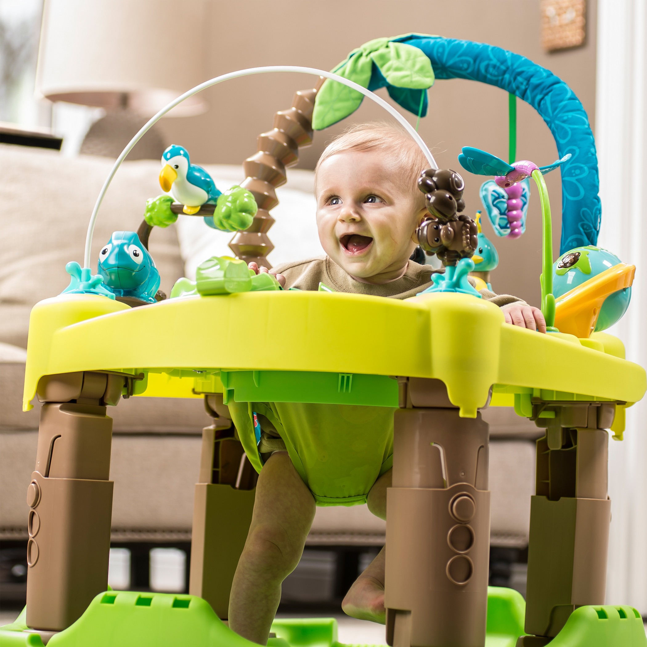 Evenflo ExerSaucer Life in the Amazon Triple Fun Activity Centre