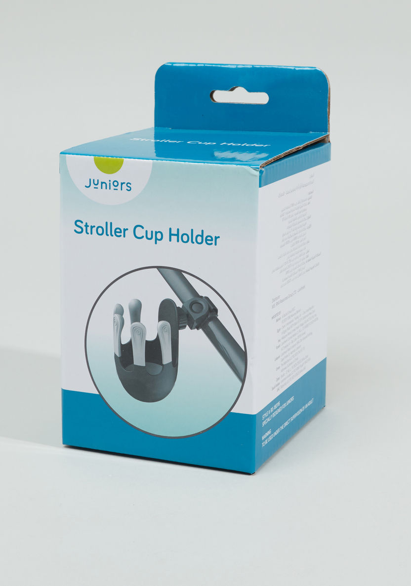 Juniors Black Stroller Cup Holder with Unique Finger Design (BPA Free)-Accessories-image-0