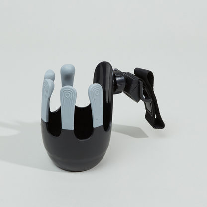 Juniors Black Stroller Cup Holder with Unique Finger Design (BPA Free)-Accessories-image-2