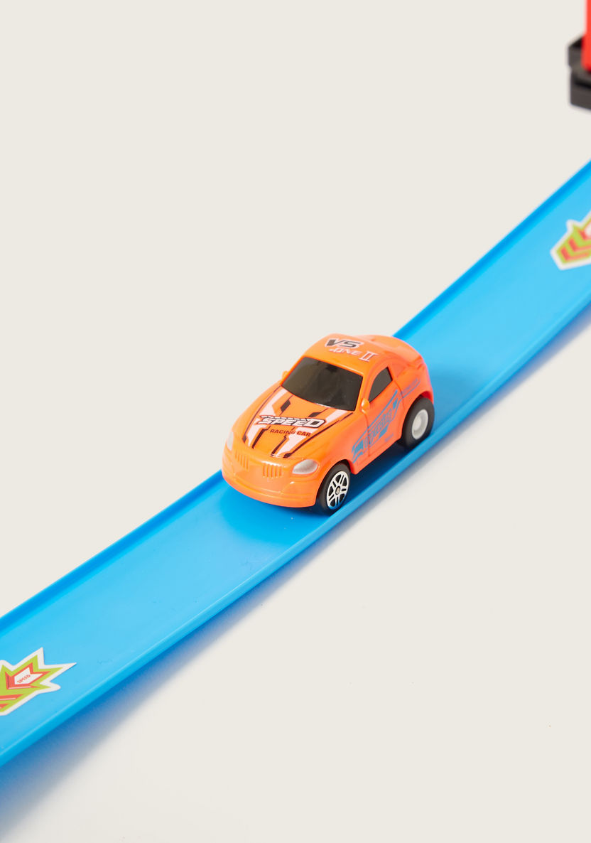 Juniors Super Racer Track  with 1-Pull Back Car-Scooters and Vehicles-image-2
