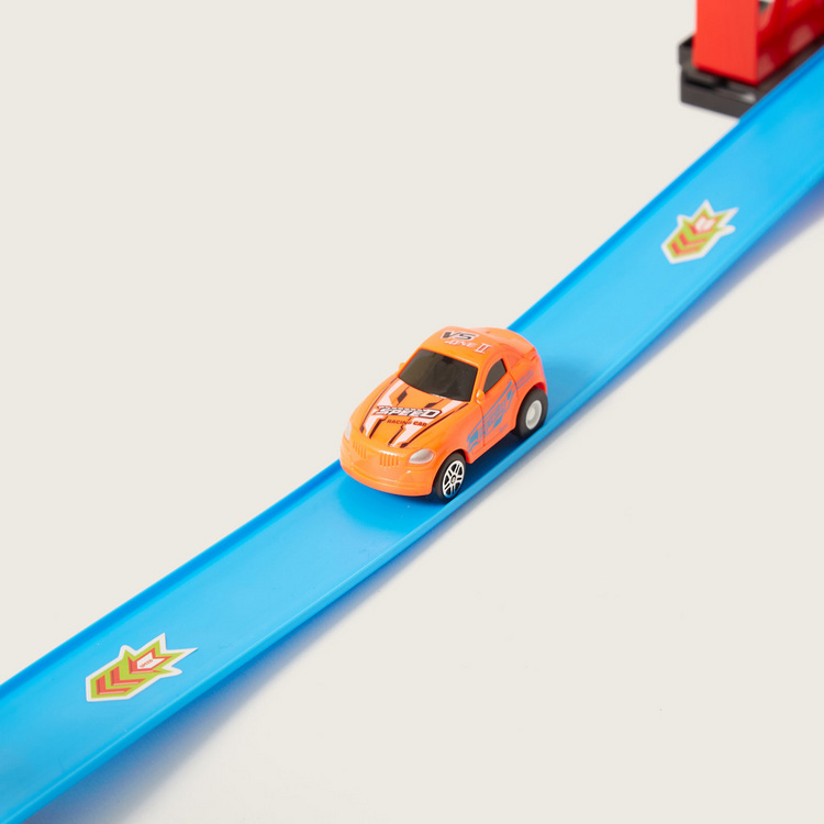 Juniors Super Racer Track  with 1-Pull Back Car