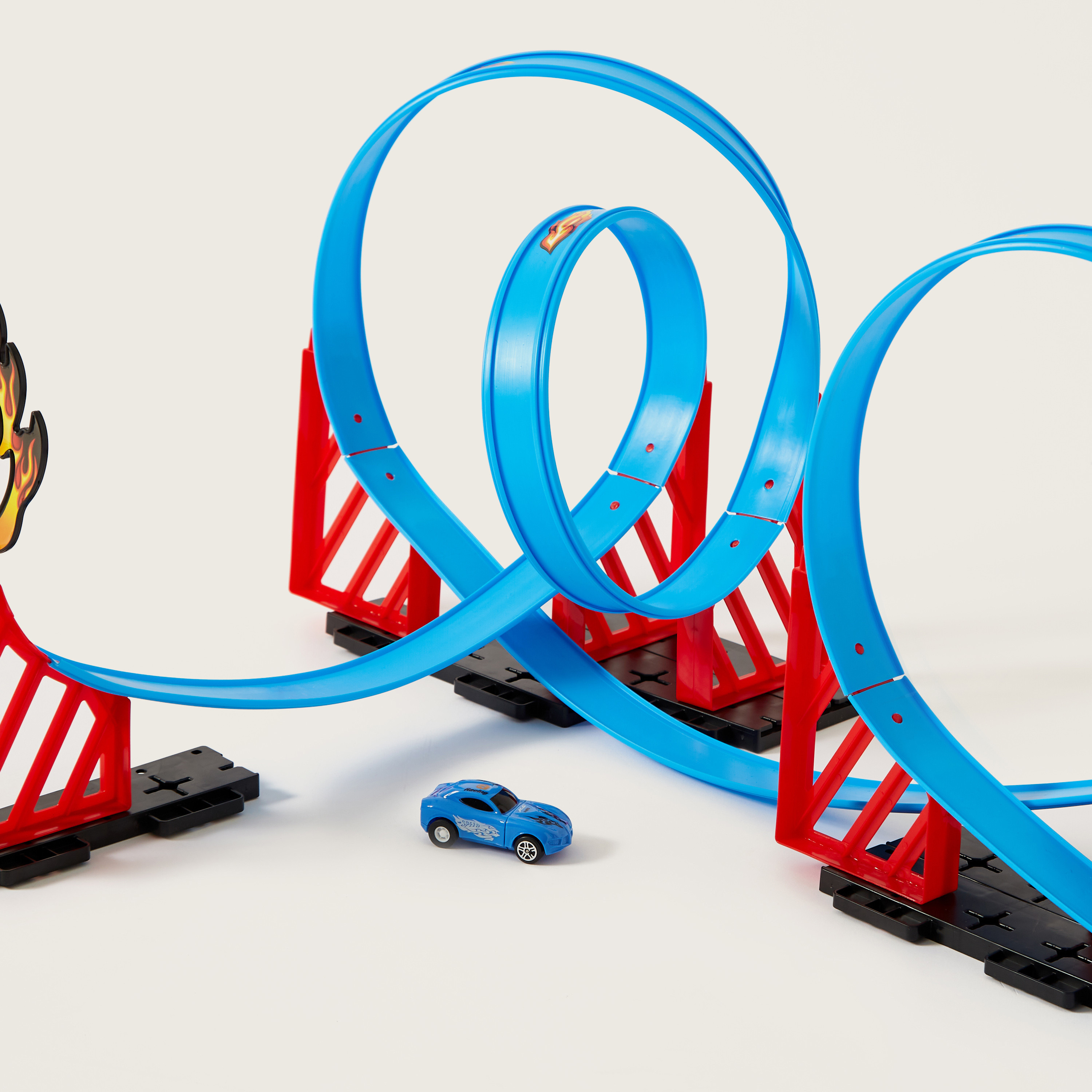 Juniors Pull Back Super Track with 1 racing car-toys-playvehicles-vehicleplaysets-image-3