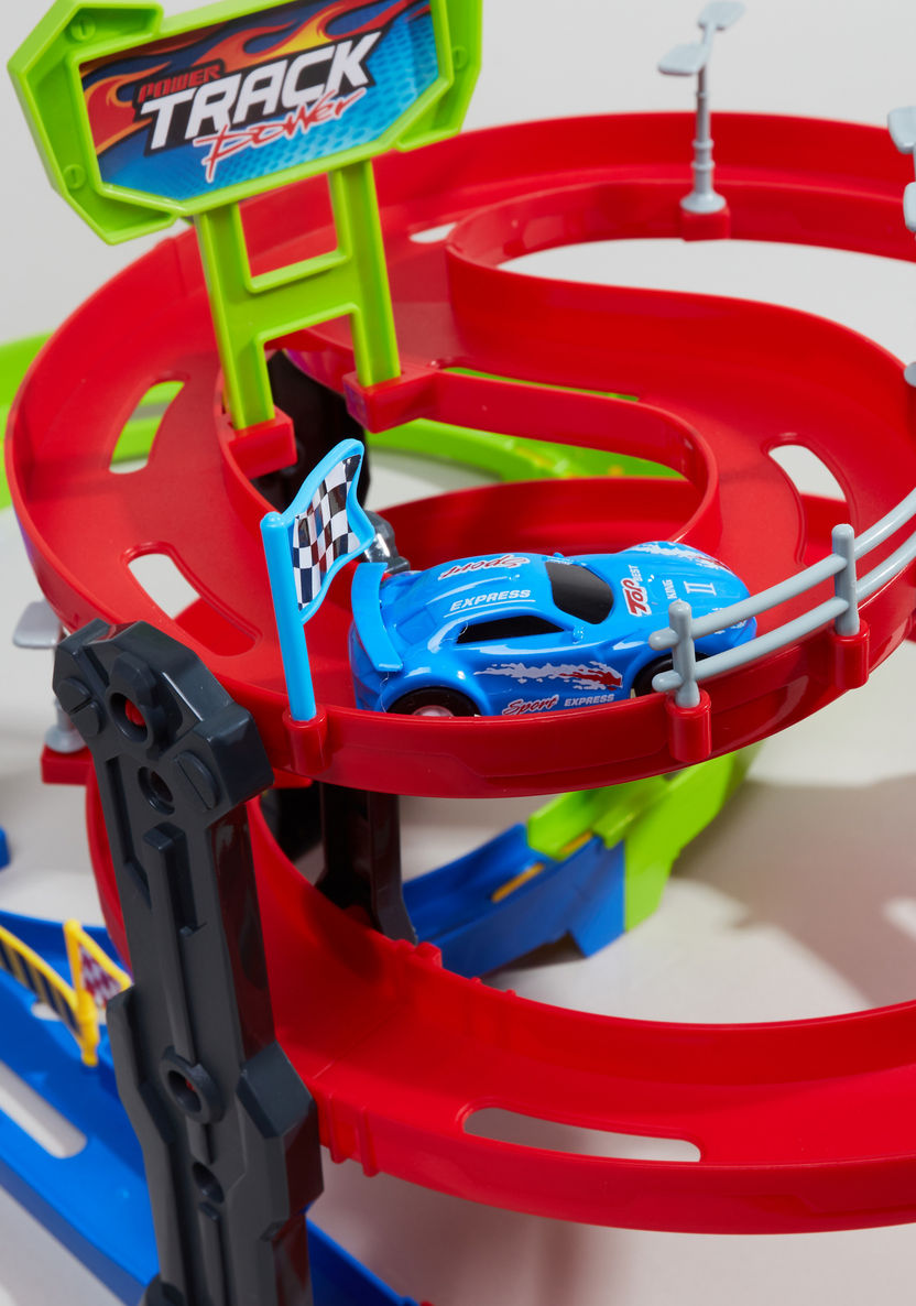 Juniors Super Racer Track Playset with 2 Pull Back Cars-Gifts-image-4