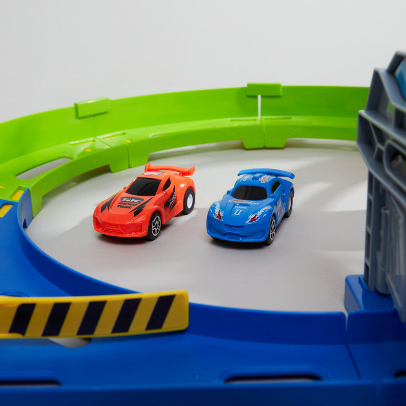Juniors Super Racer Track Playset with 2 Pull Back Cars-Gifts-image-7
