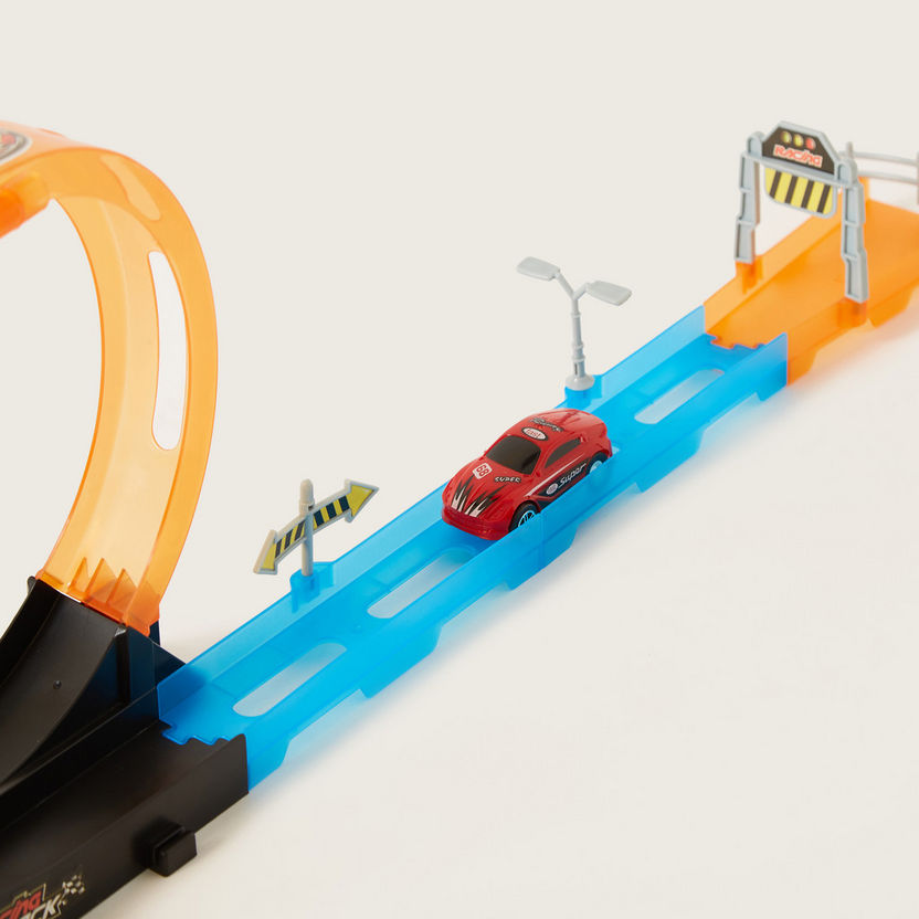 Juniors Super Racer Track Playset with 1 Pull Back Car-Gifts-image-2