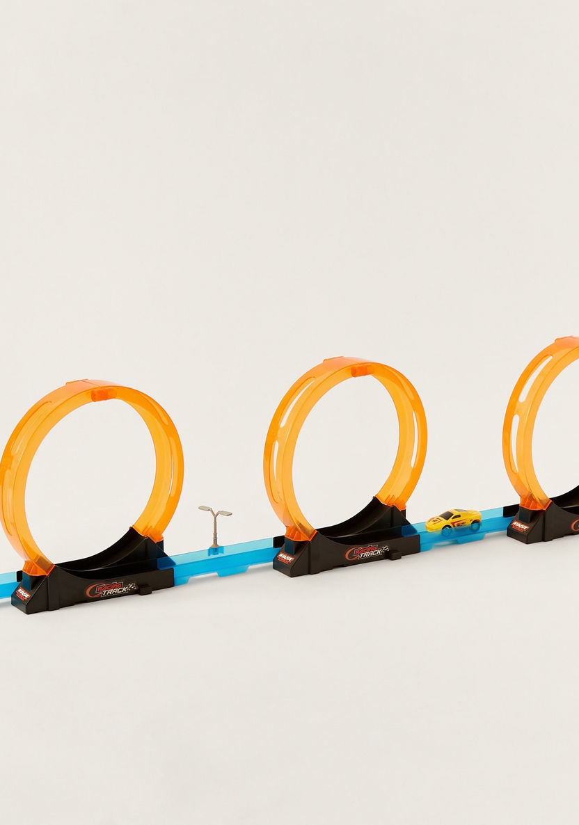 Juniors Super Racer Track Playset with 2 Pull Back Cars-Gifts-image-2