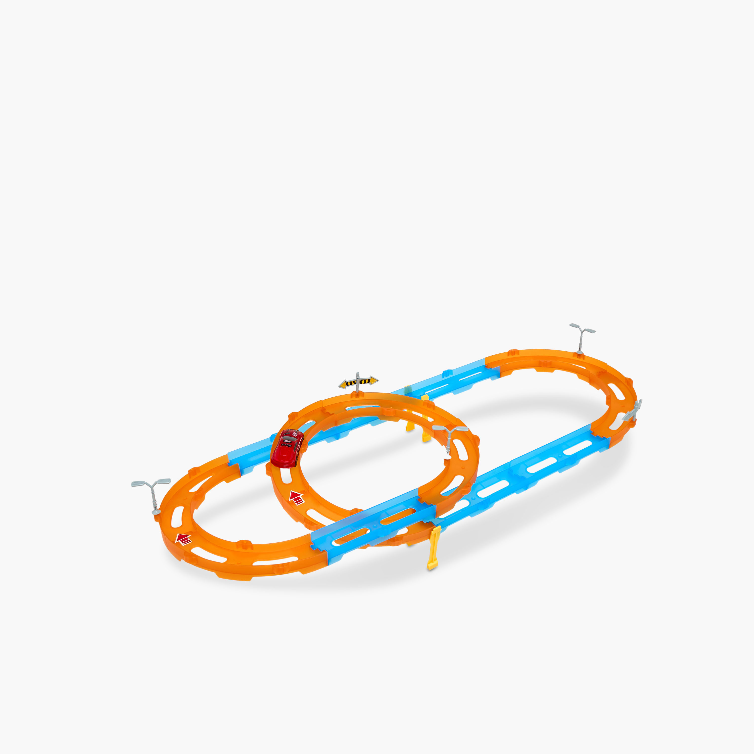 Juniors Super Racer Track Playset with 1 Pull Back Car-toys-playvehicles-racetracks-image-1