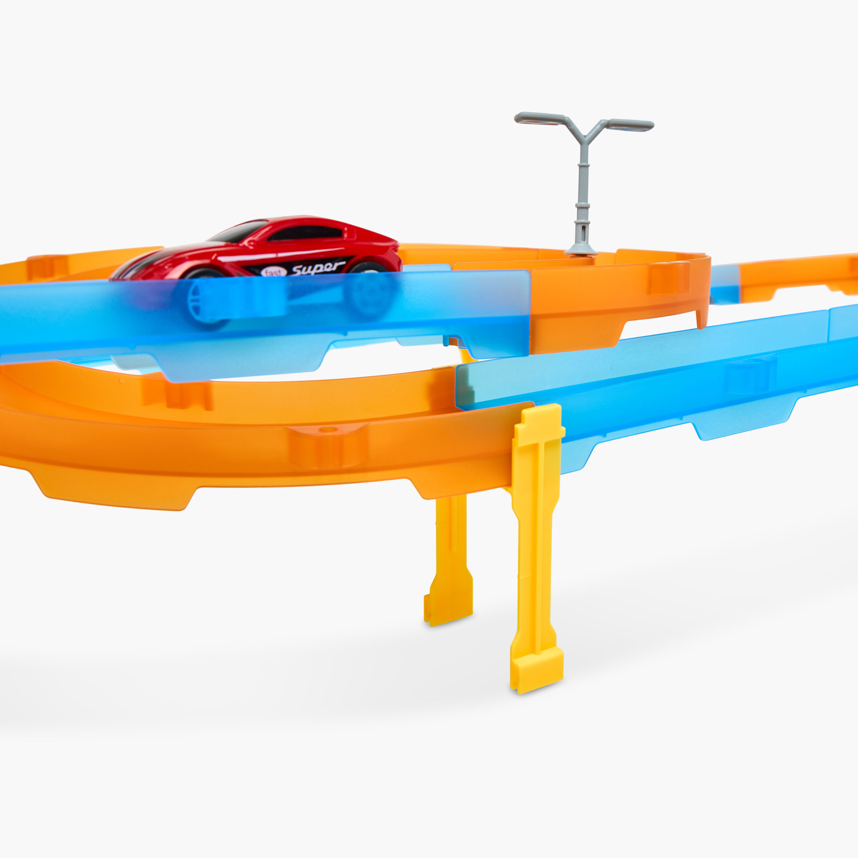 Juniors Super Racer Track Playset with 1 Pull Back Car-toys-playvehicles-racetracks-image-6