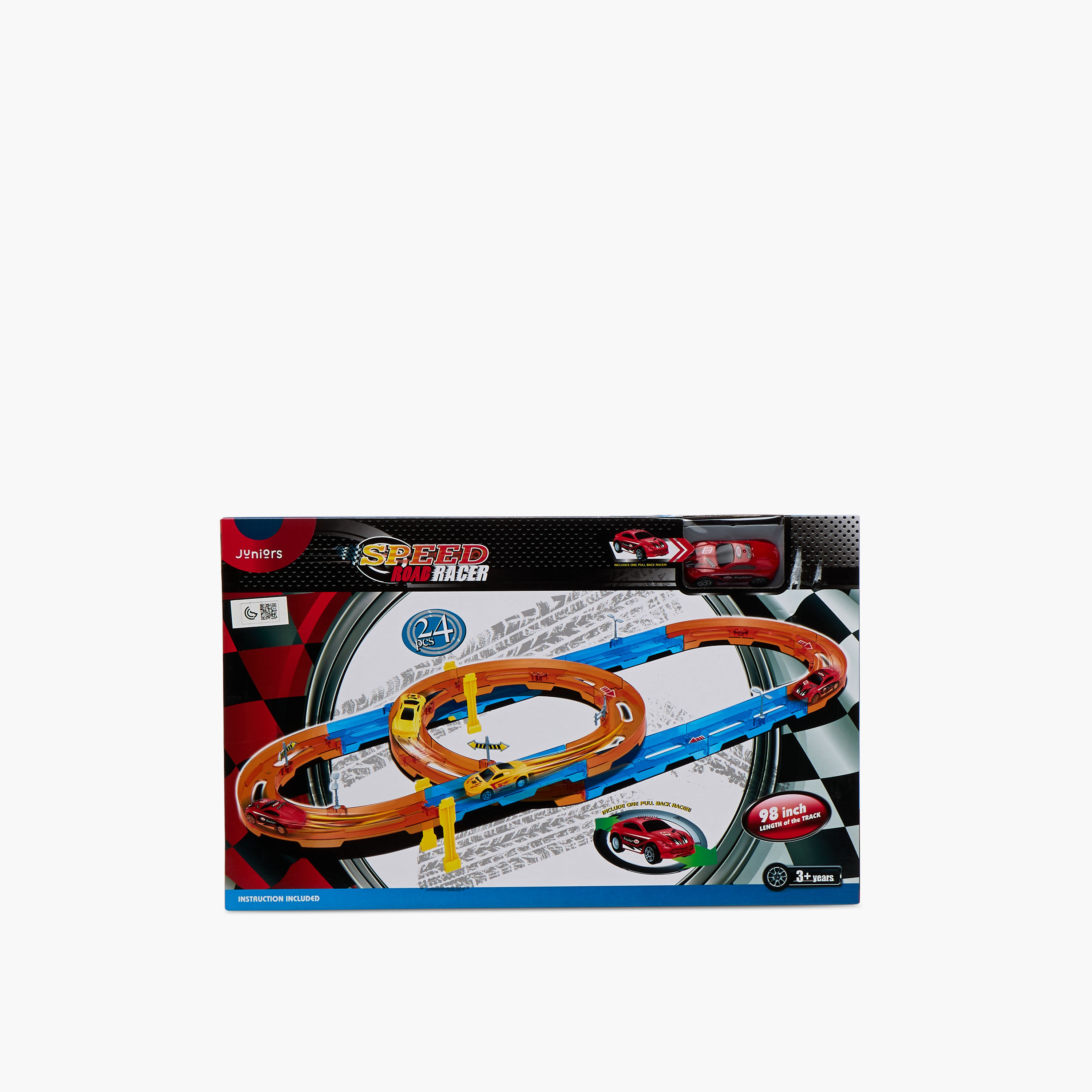 Juniors Super Racer Track Playset with 1 Pull Back Car-toys-playvehicles-racetracks-image-7