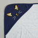 Juniors Cat Embroidered Receiving Blanket with Hood - 81x81 cms-Receiving Blankets-thumbnail-2