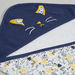 Juniors Cat Embroidered Receiving Blanket with Hood - 81x81 cms-Receiving Blankets-thumbnail-3