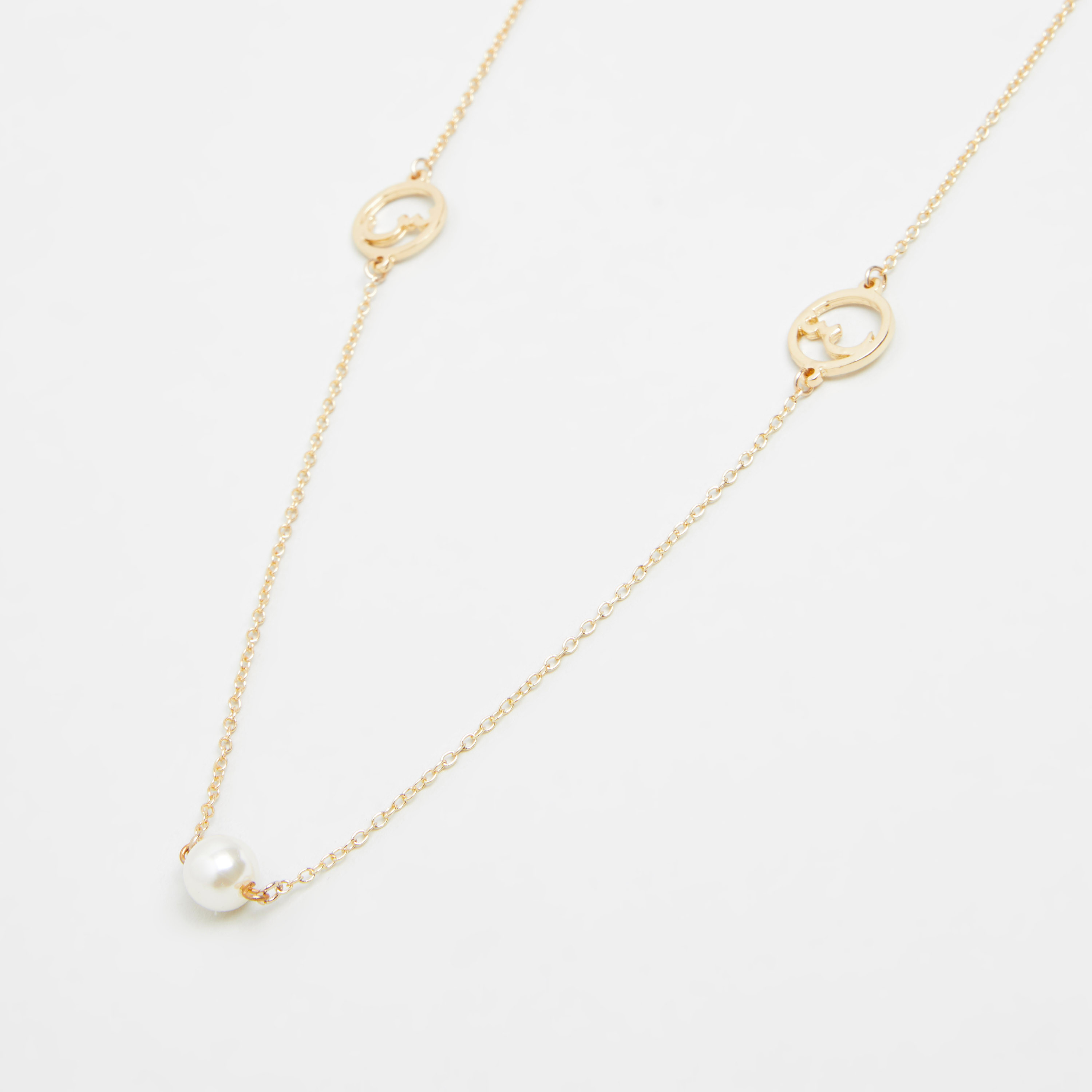 Sentiments Metallic Necklace with Arabic Letter Siin Pendant-women-watchesandjewellery-jewellery-necklacesandpendants-image-3