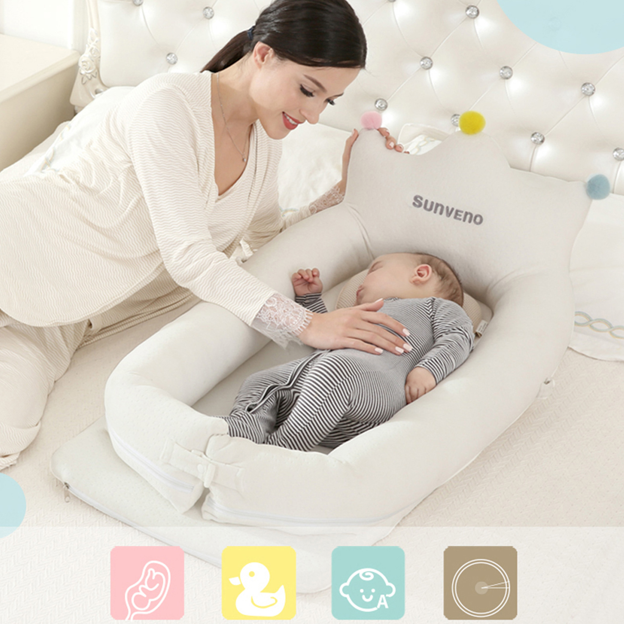 Sunveno deals baby bed