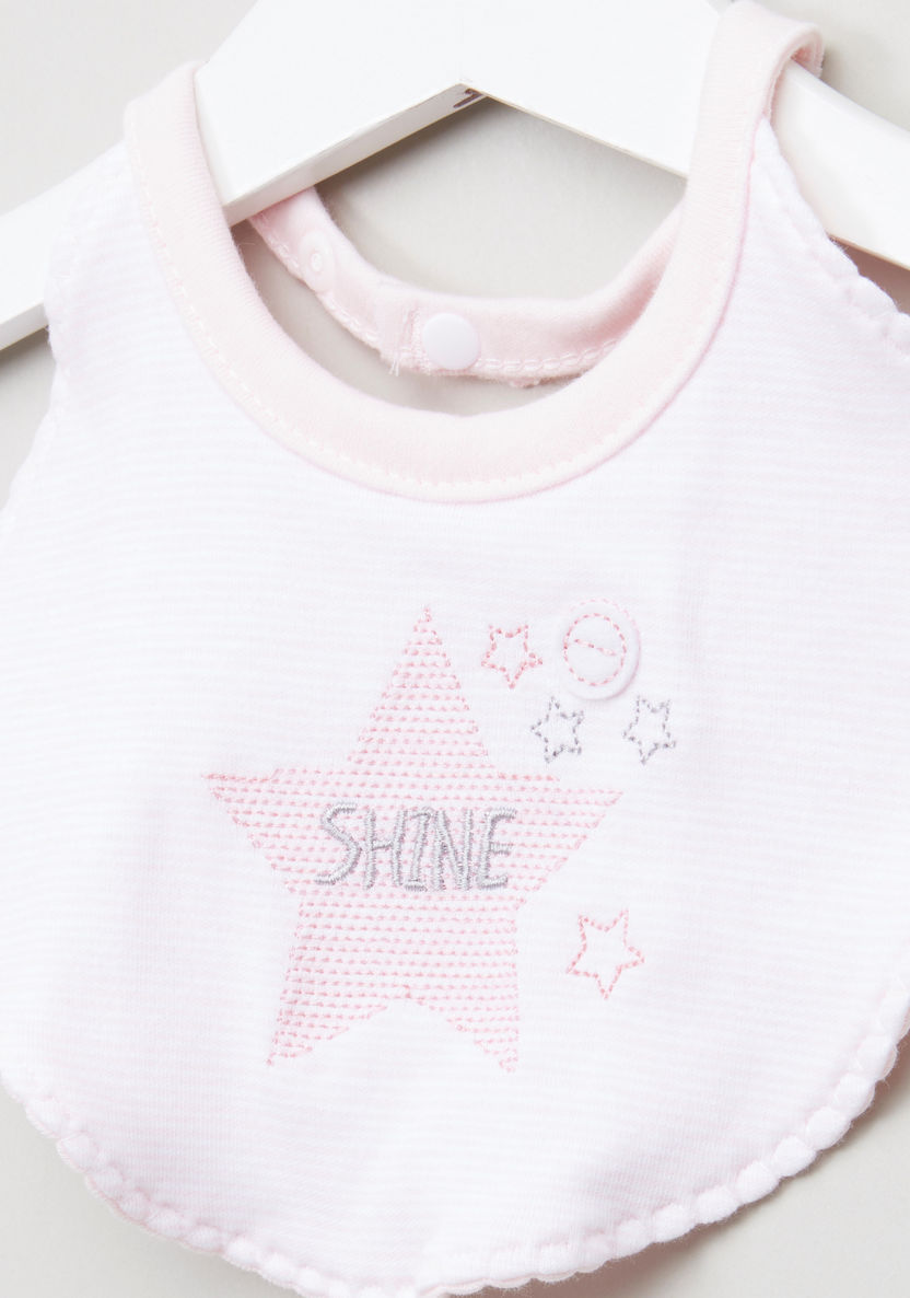 Juniors Embroidered Bib with Snap Closure-Accessories-image-1