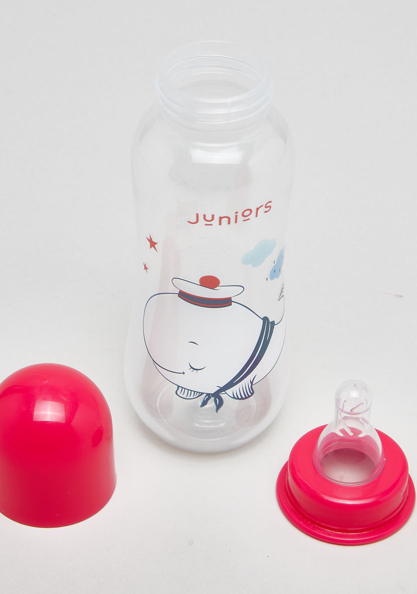 Juniors Printed 3-Piece Feeding Bottle - 250ml-Bottles and Teats-image-4