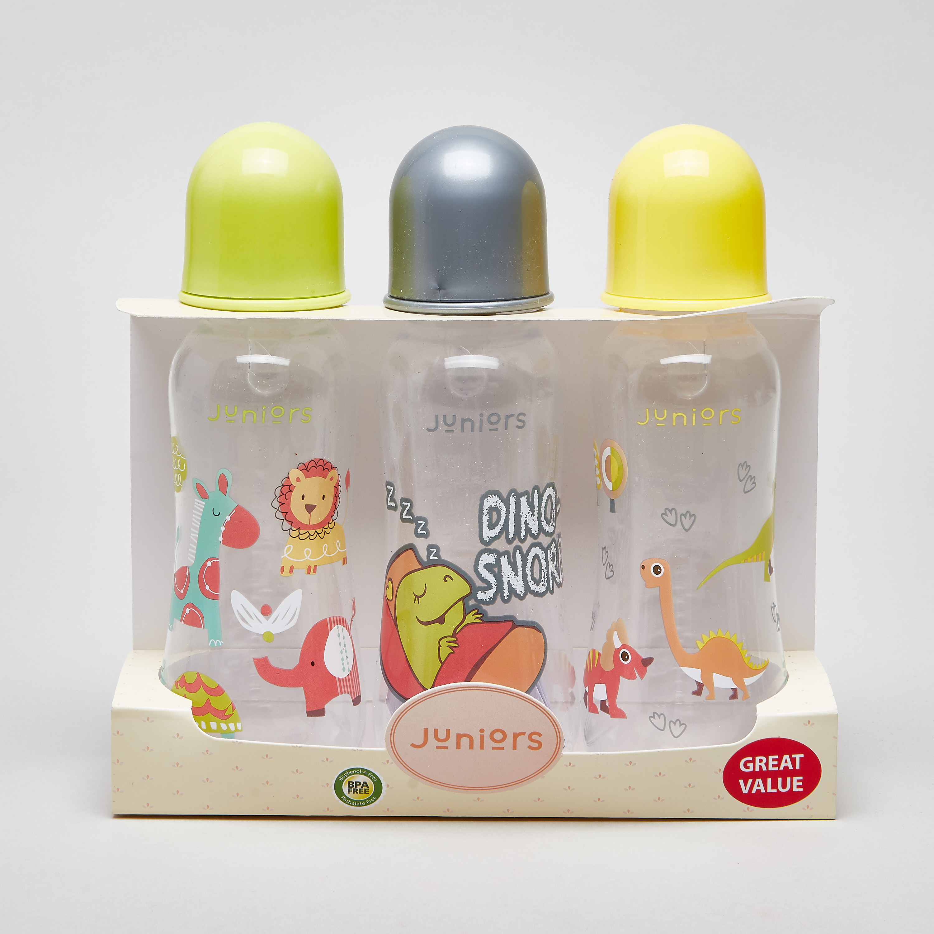Juniors Printed Feeding Bottle - Set of 3-baby-feeding-feedingbottles-bottlesandteats-image-1