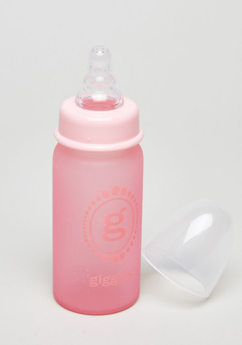 Giggles Glass Feeding Bottle - 120 ml-Bottles and Teats-image-1