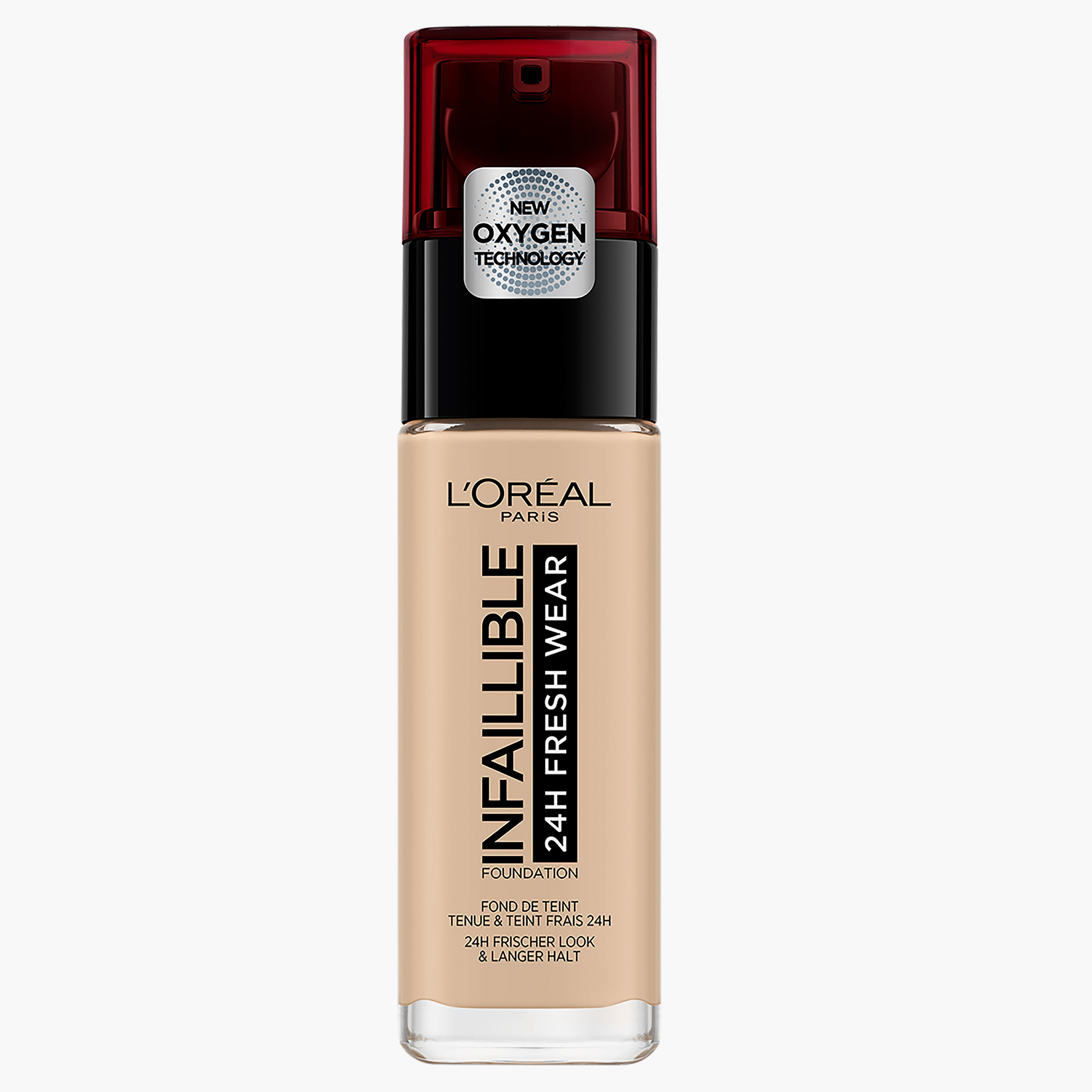كريم أساس سائل فريش وير 24 ساعة إنفيليبل من لوريال باريس-beautyandpersonalcare-makeup-face-foundations-image-1
