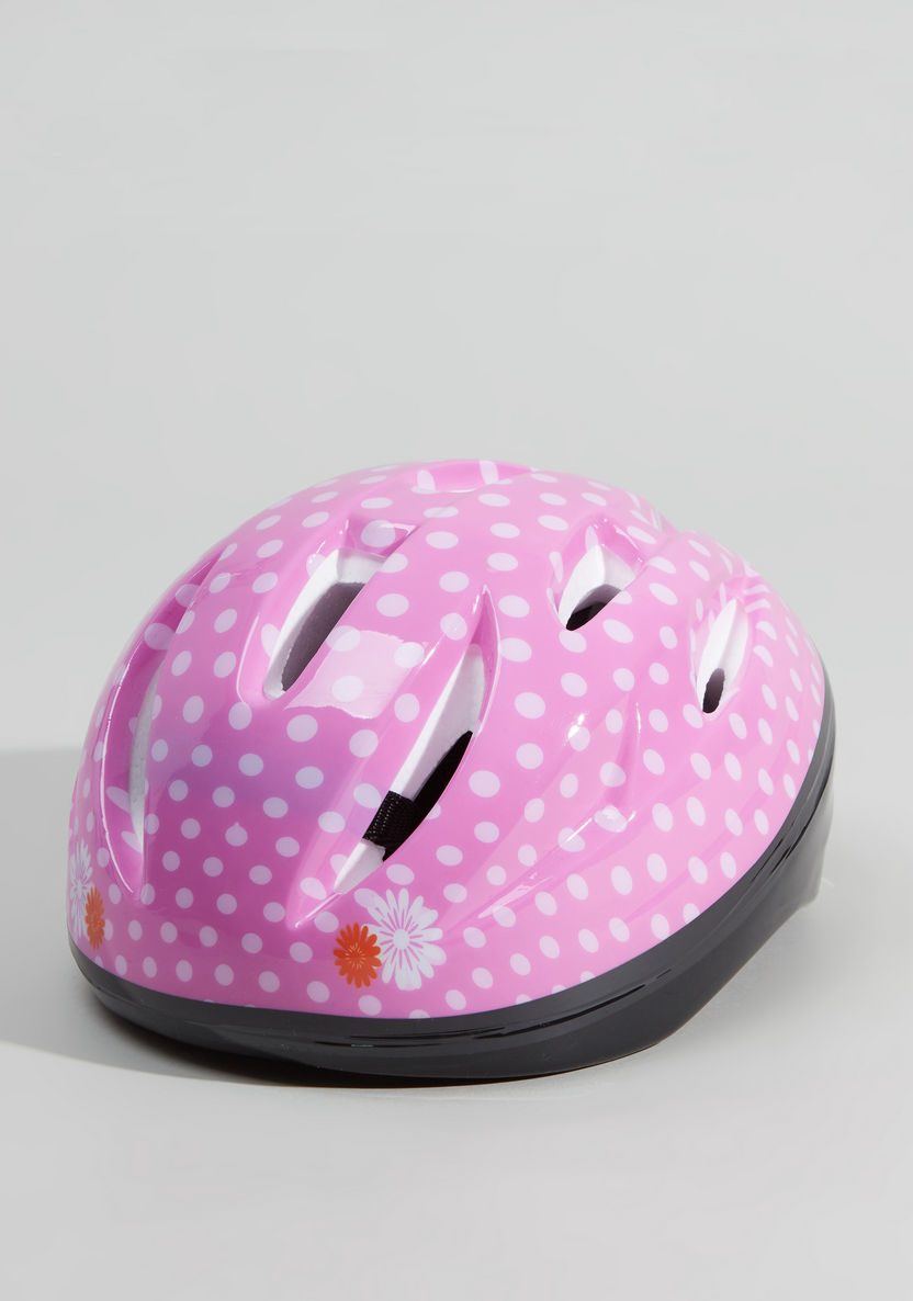 Juniors Printed Helmet with Buckle Closure-Outdoor Activity-image-0